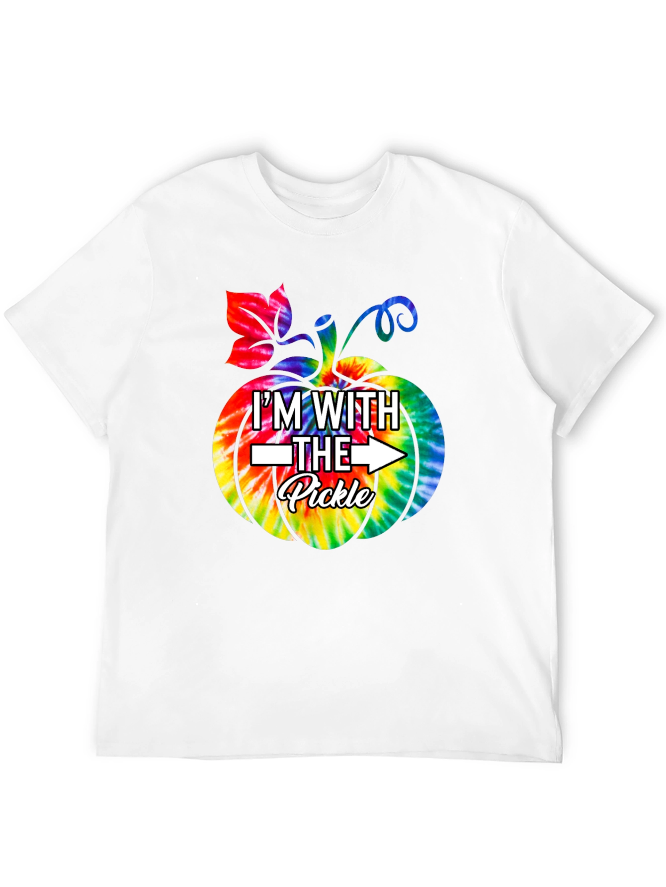 Im With The Pickle Tie Dye Pumpkin T-Shirt