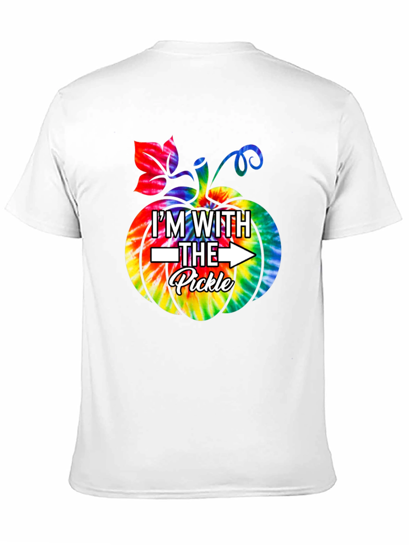 Im With The Pickle Tie Dye Pumpkin T-Shirt