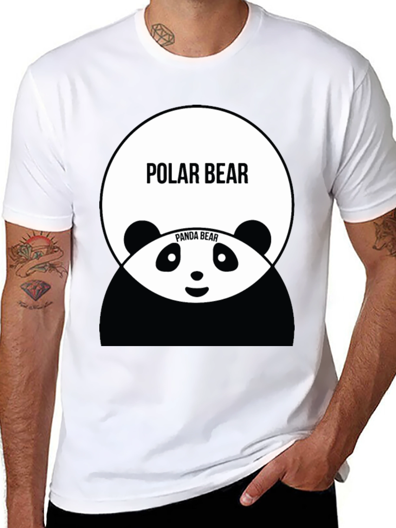 Polar Bear Panda Bear T-Shirt