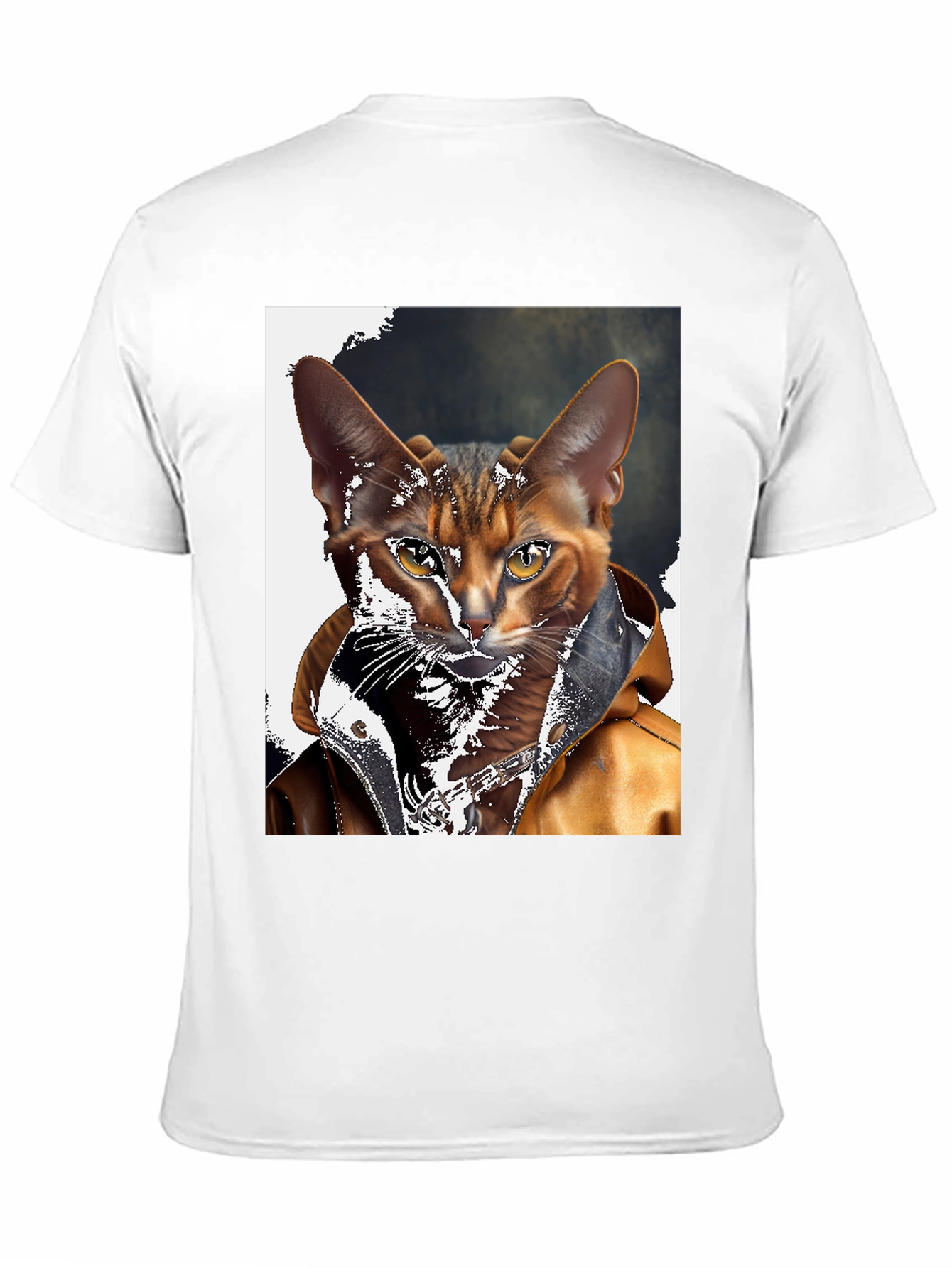 Cool Cat Biker T-Shirt - Rocker Style