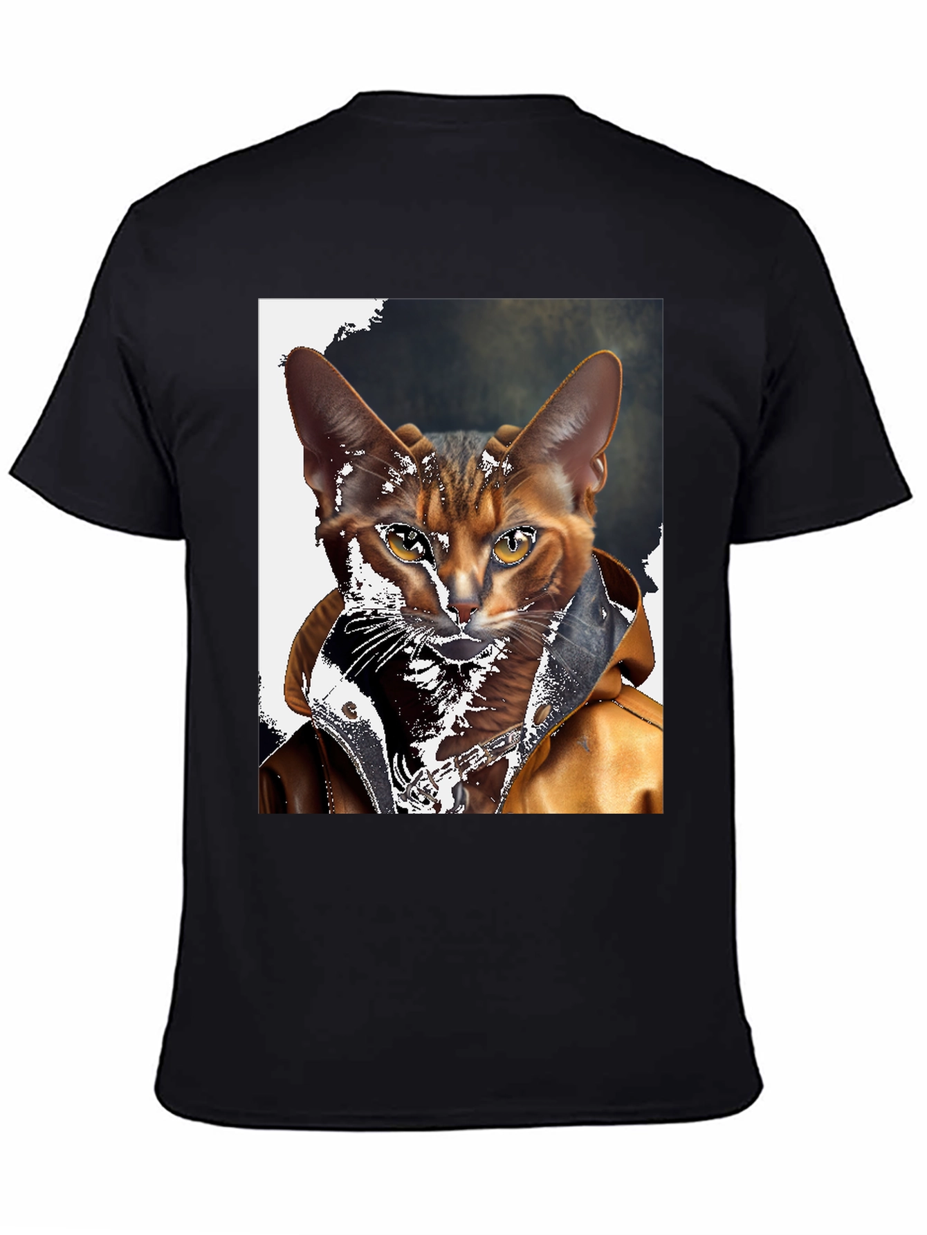 Cool Cat Biker T-Shirt - Rocker Style