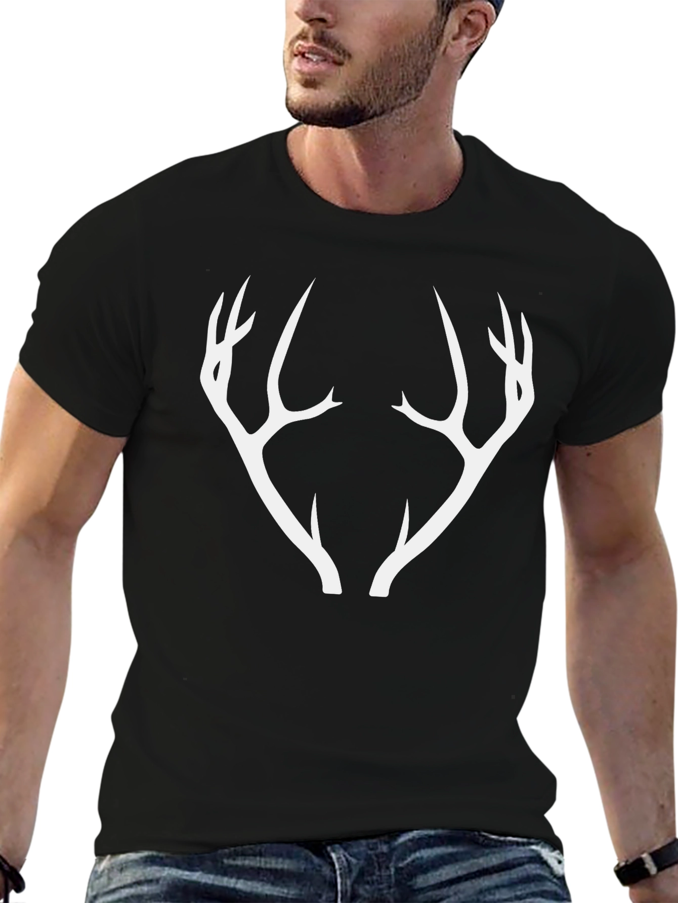 Antler Graphic Tee - Hunting & Outdoor Style