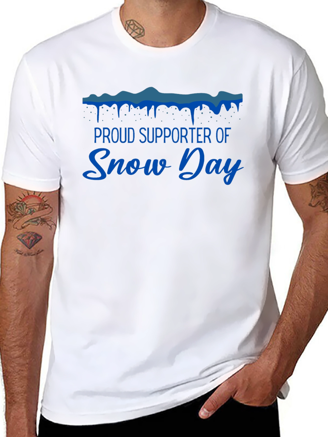 Proud Snow Day Supporter Graphic T-Shirt
