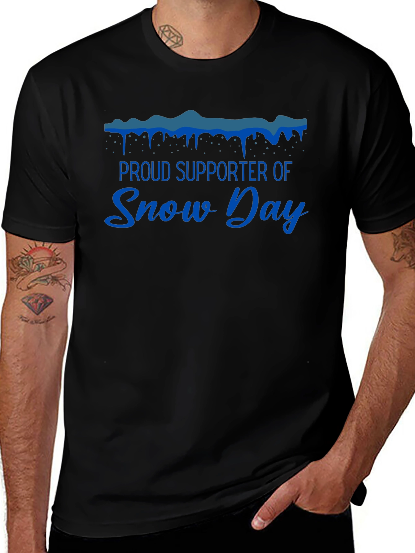 Proud Snow Day Supporter Graphic T-Shirt