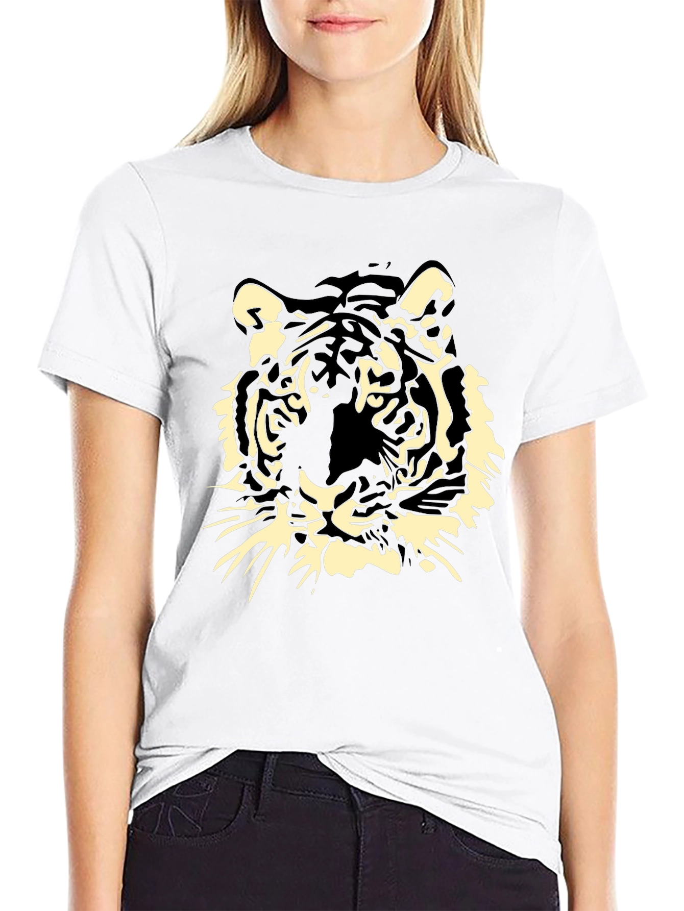 Tiger Graphic Black T-Shirt