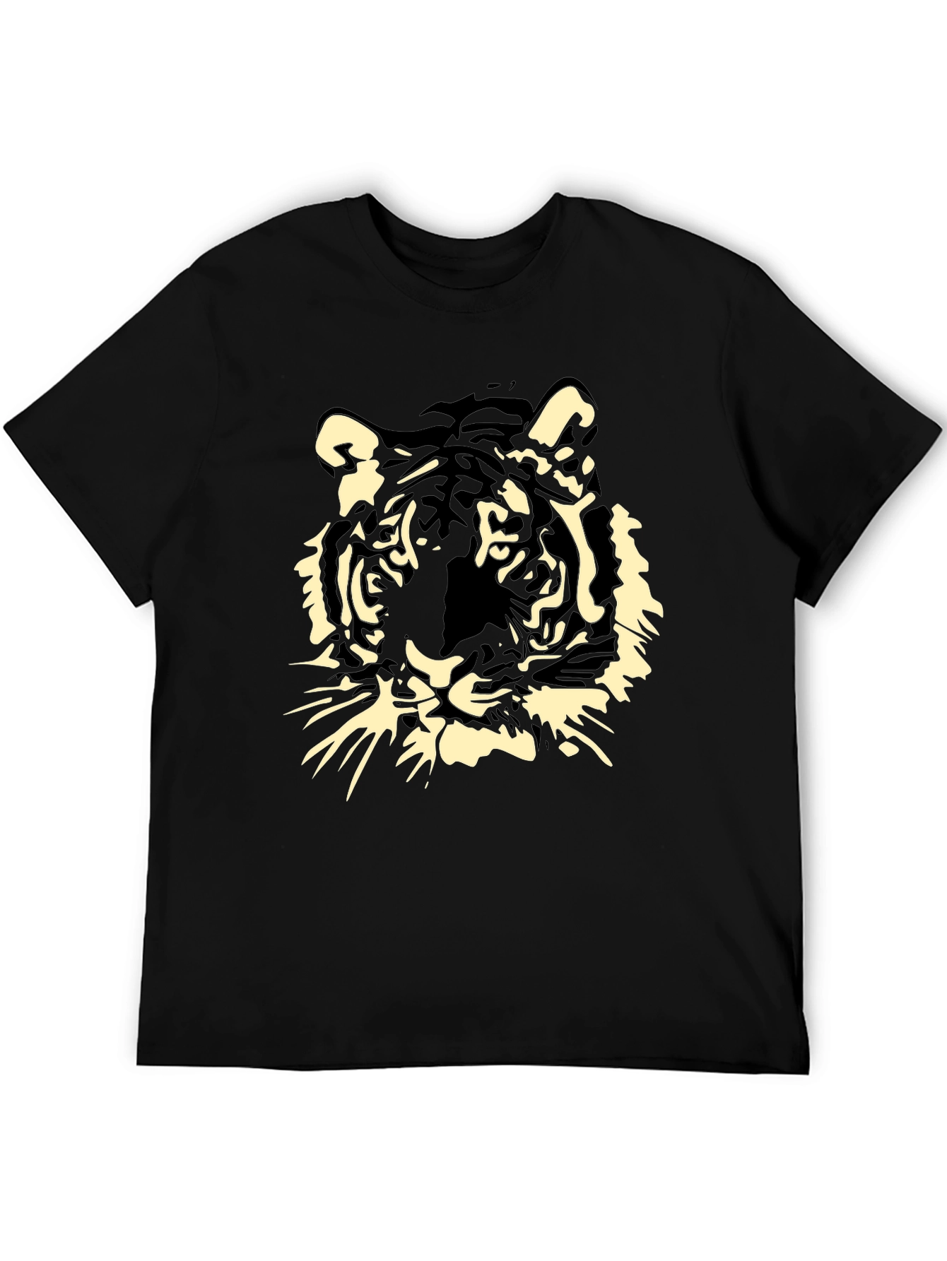 Tiger Graphic Black T-Shirt