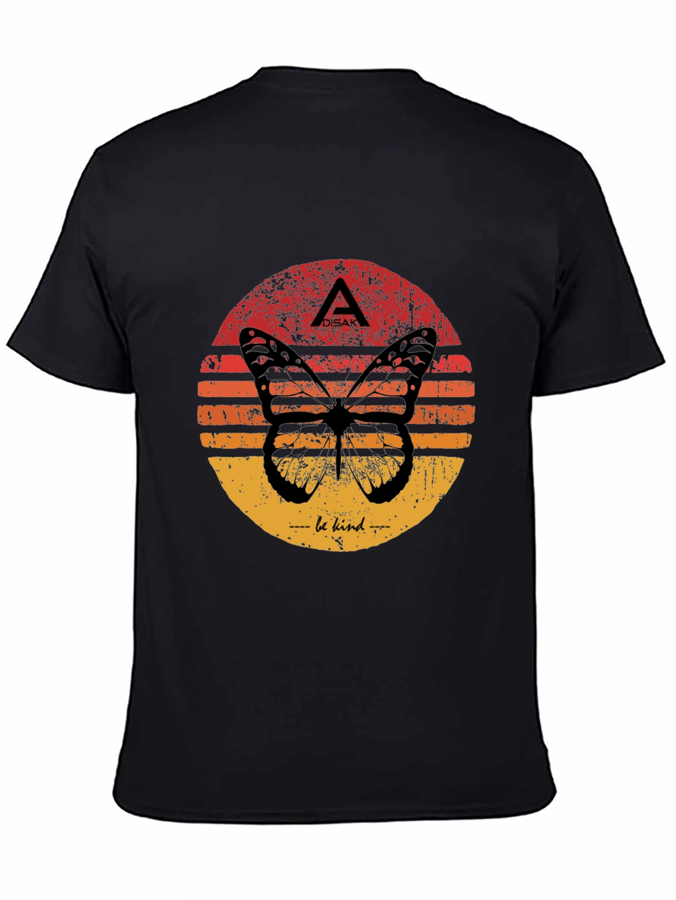 Butterfly Sunset Graphic Tee - Be Kind T-Shirt