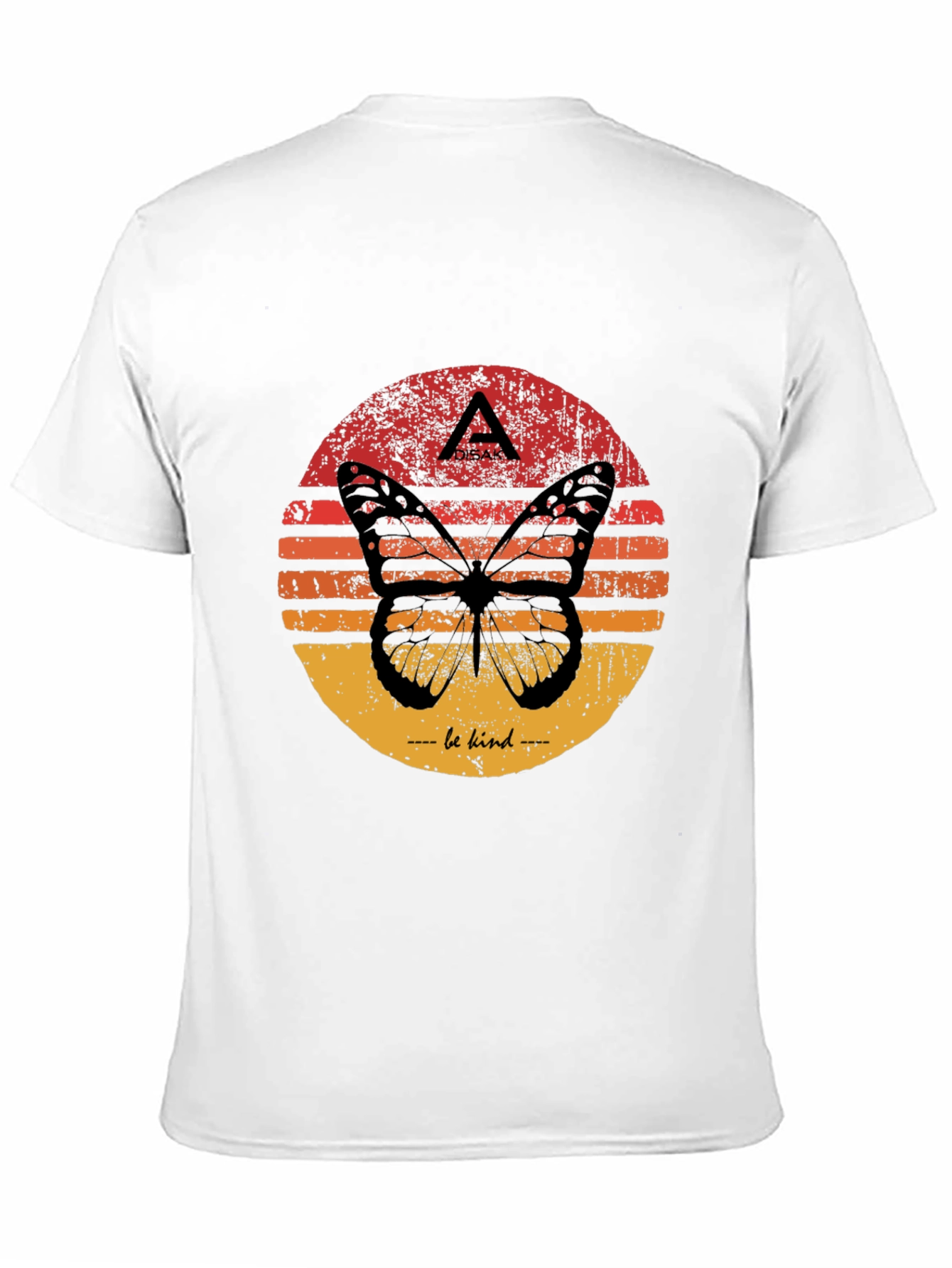 Butterfly Sunset Graphic Tee - Be Kind T-Shirt