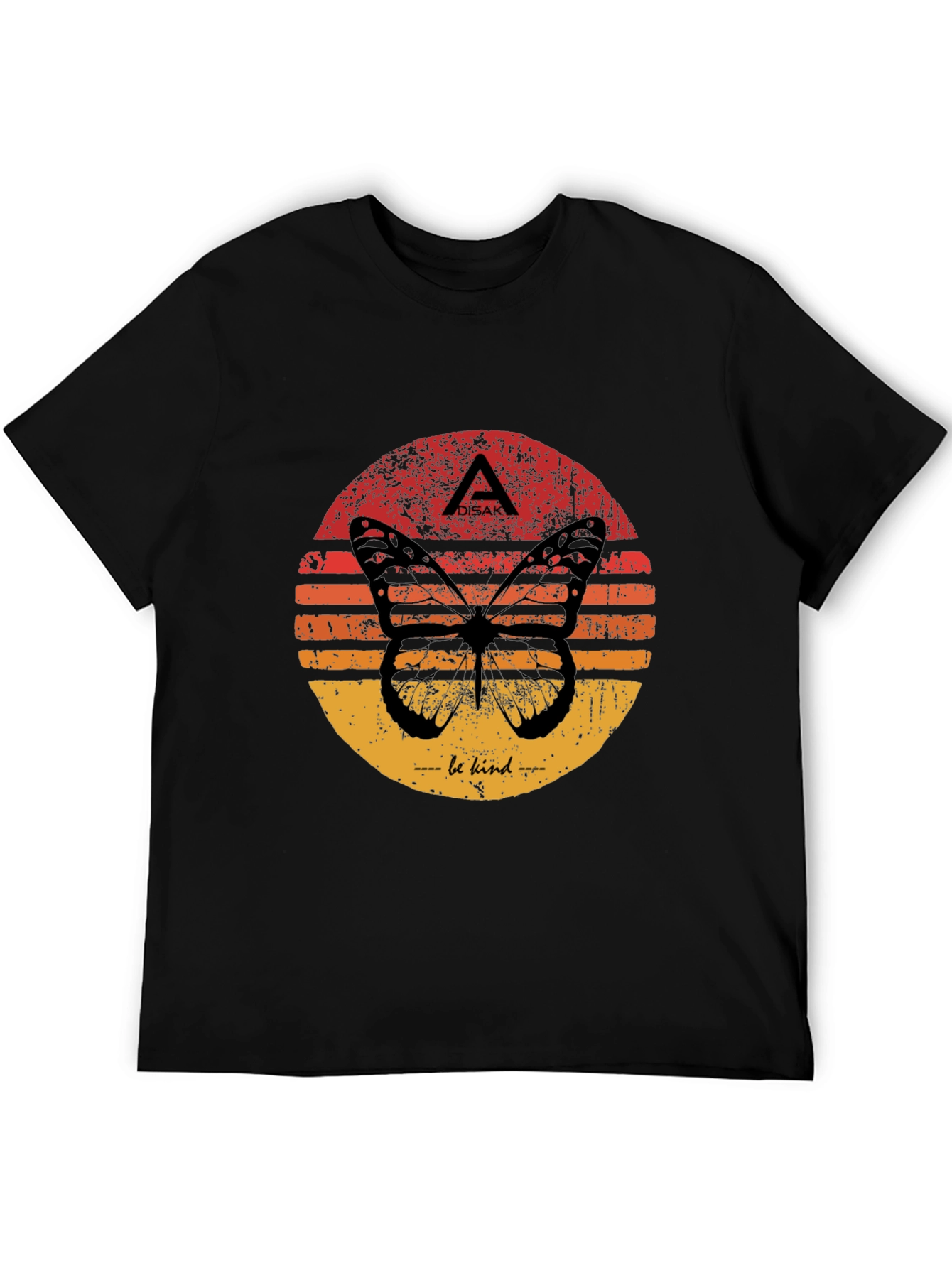 Butterfly Sunset Graphic Tee - Be Kind T-Shirt