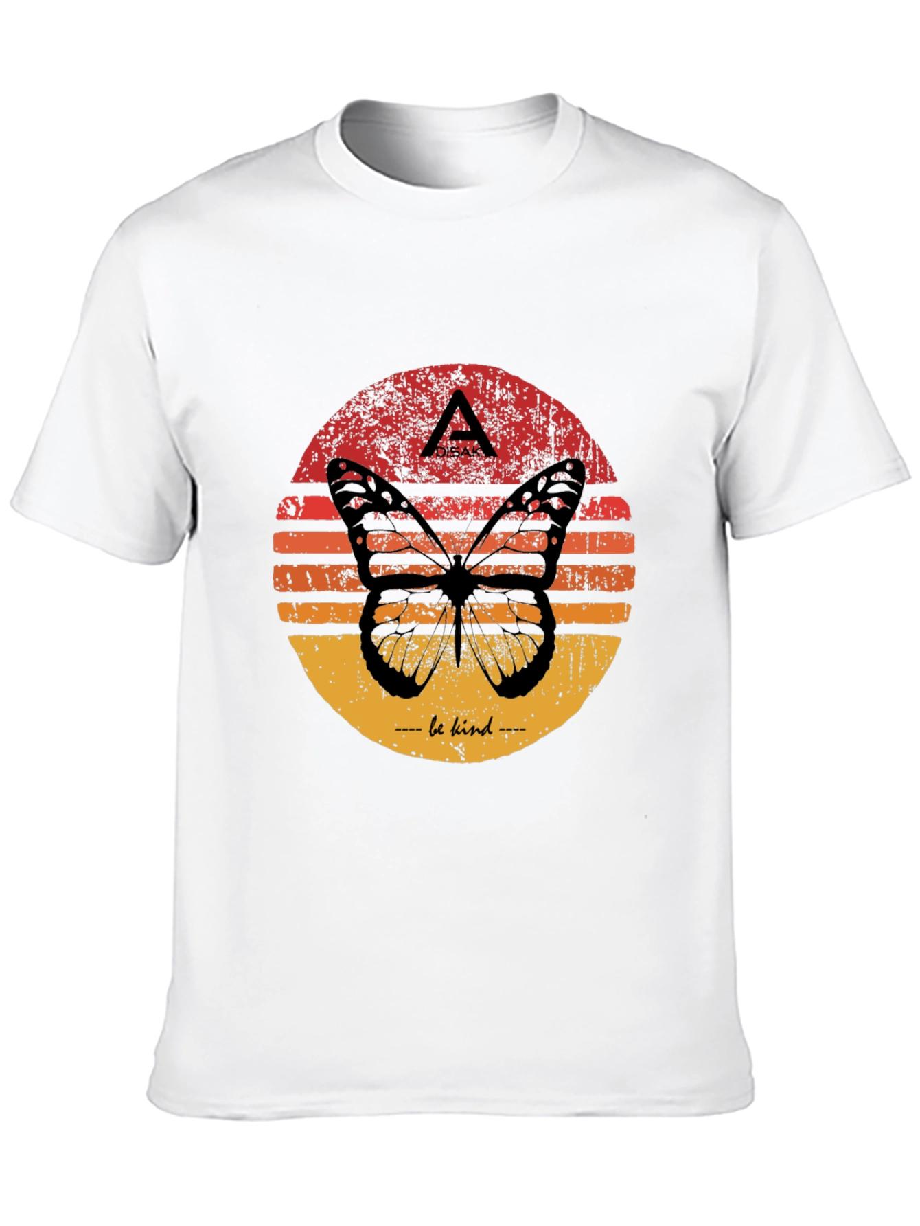 Butterfly Sunset Graphic Tee - Be Kind T-Shirt