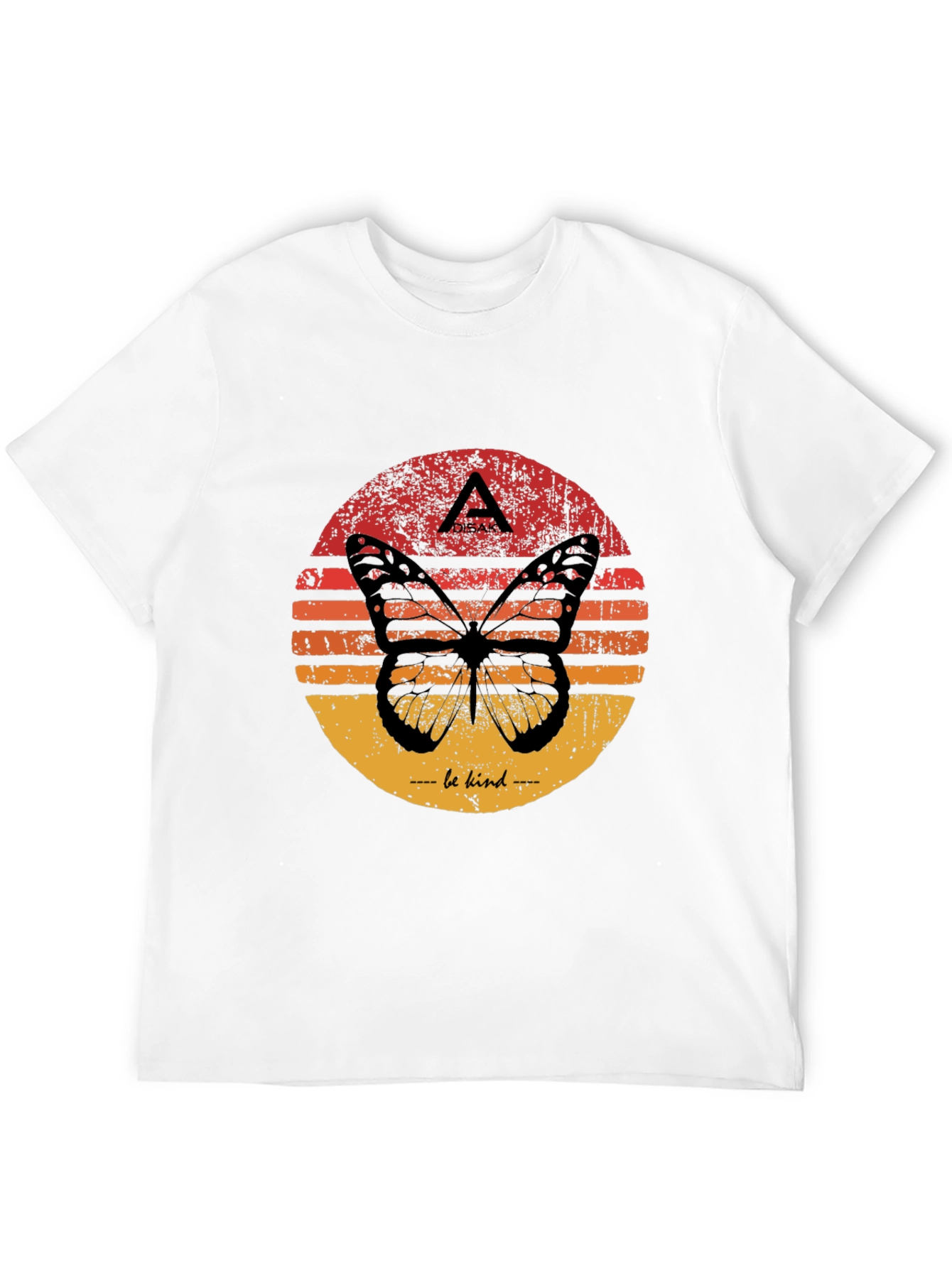 Butterfly Sunset Graphic Tee - Be Kind T-Shirt