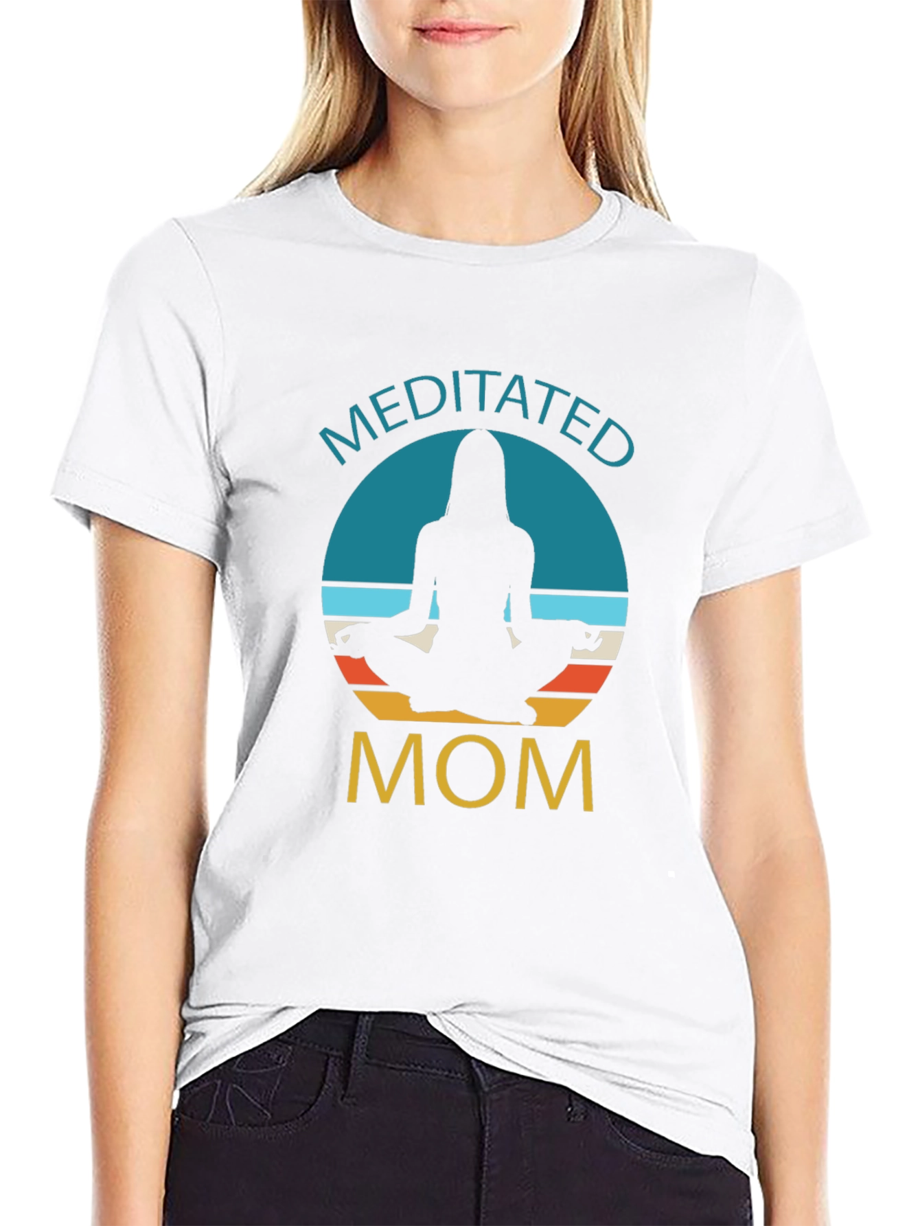 Meditated Mom Graphic T-Shirt