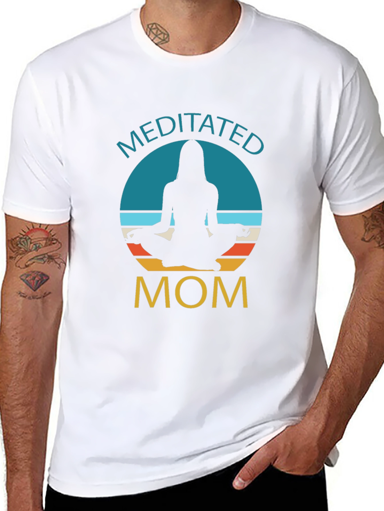 Meditated Mom Graphic T-Shirt