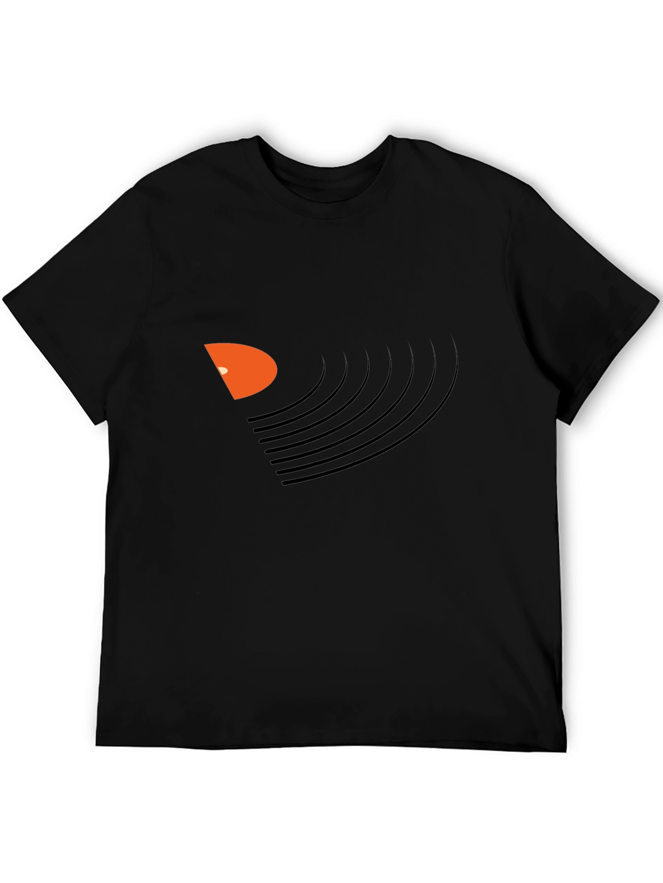Vinyl Record Graphic Black T-Shirt