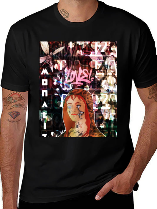 Artistic Graphic Tee - Unique Womens Print