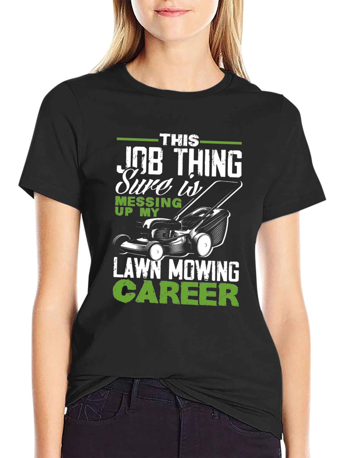 Funny Lawn Mowing Career T-Shirt