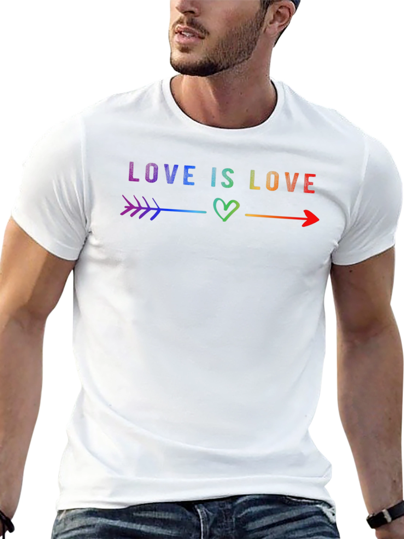 Love Is Love Rainbow Graphic Tee