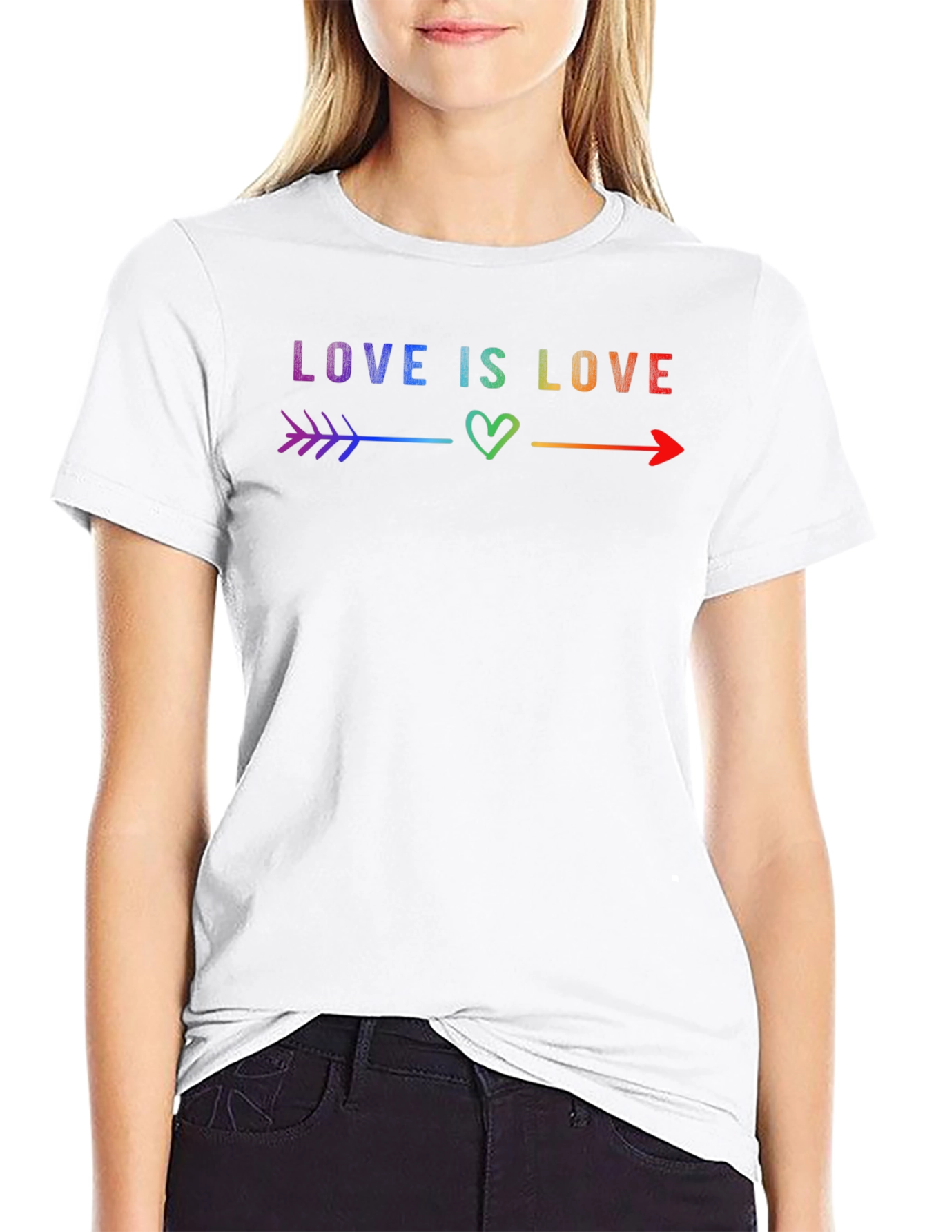 Love Is Love Rainbow Graphic Tee