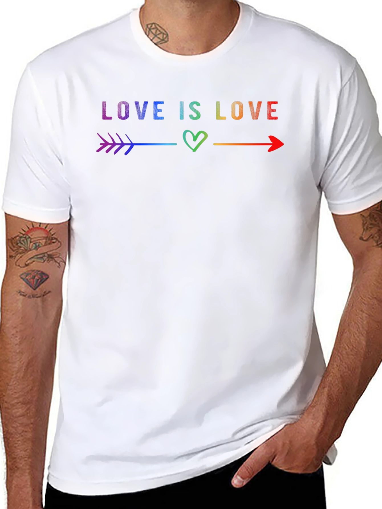 Love Is Love Rainbow Graphic Tee