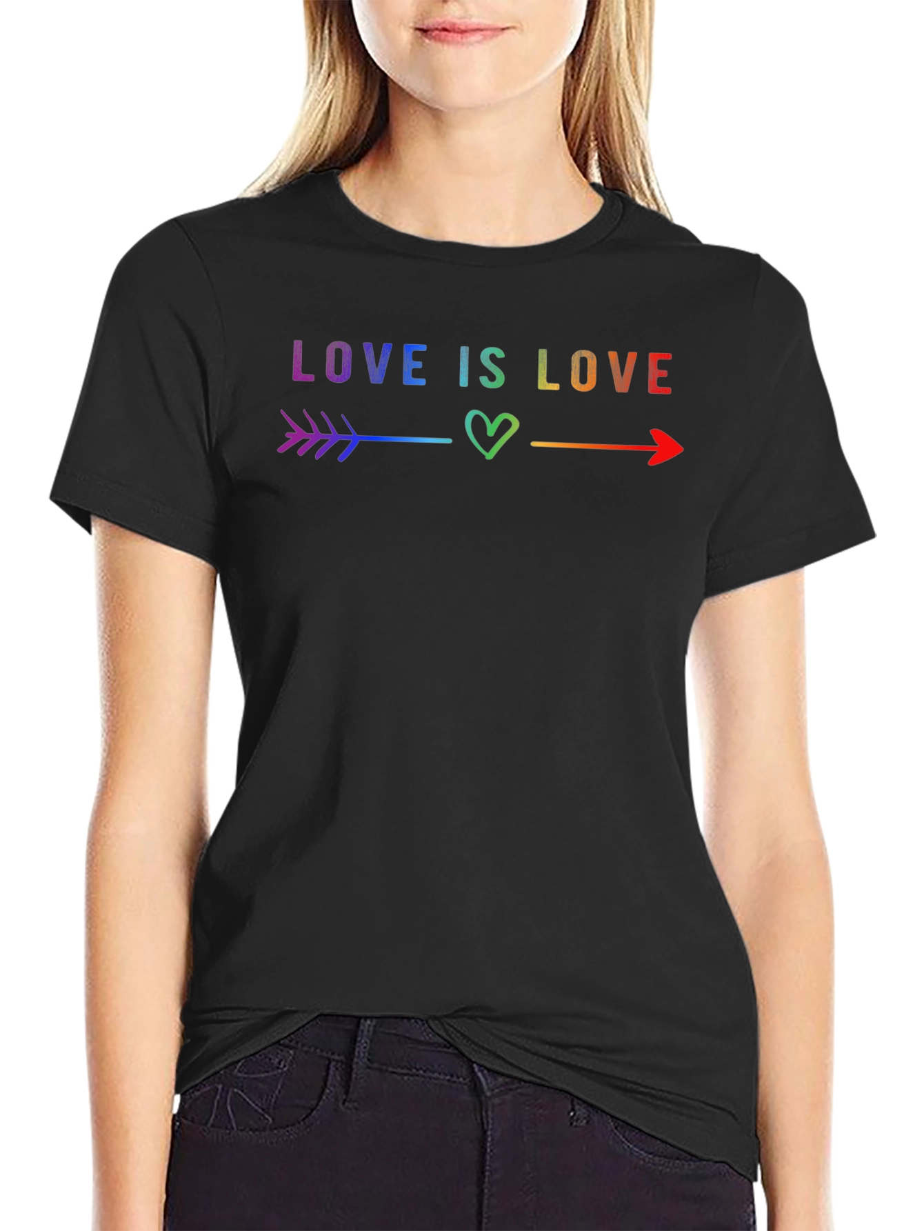 Love Is Love Rainbow Graphic Tee