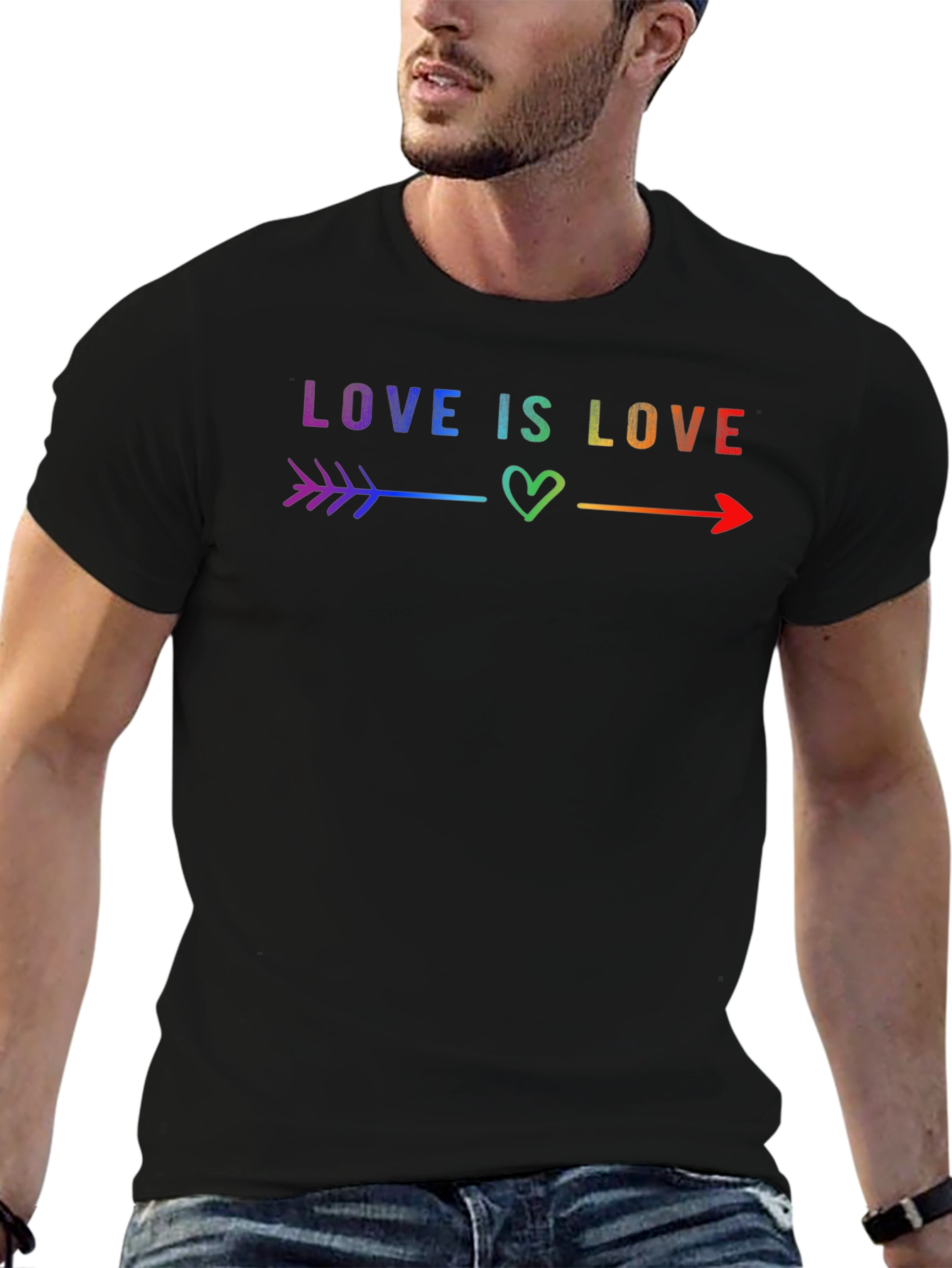 Love Is Love Rainbow Graphic Tee