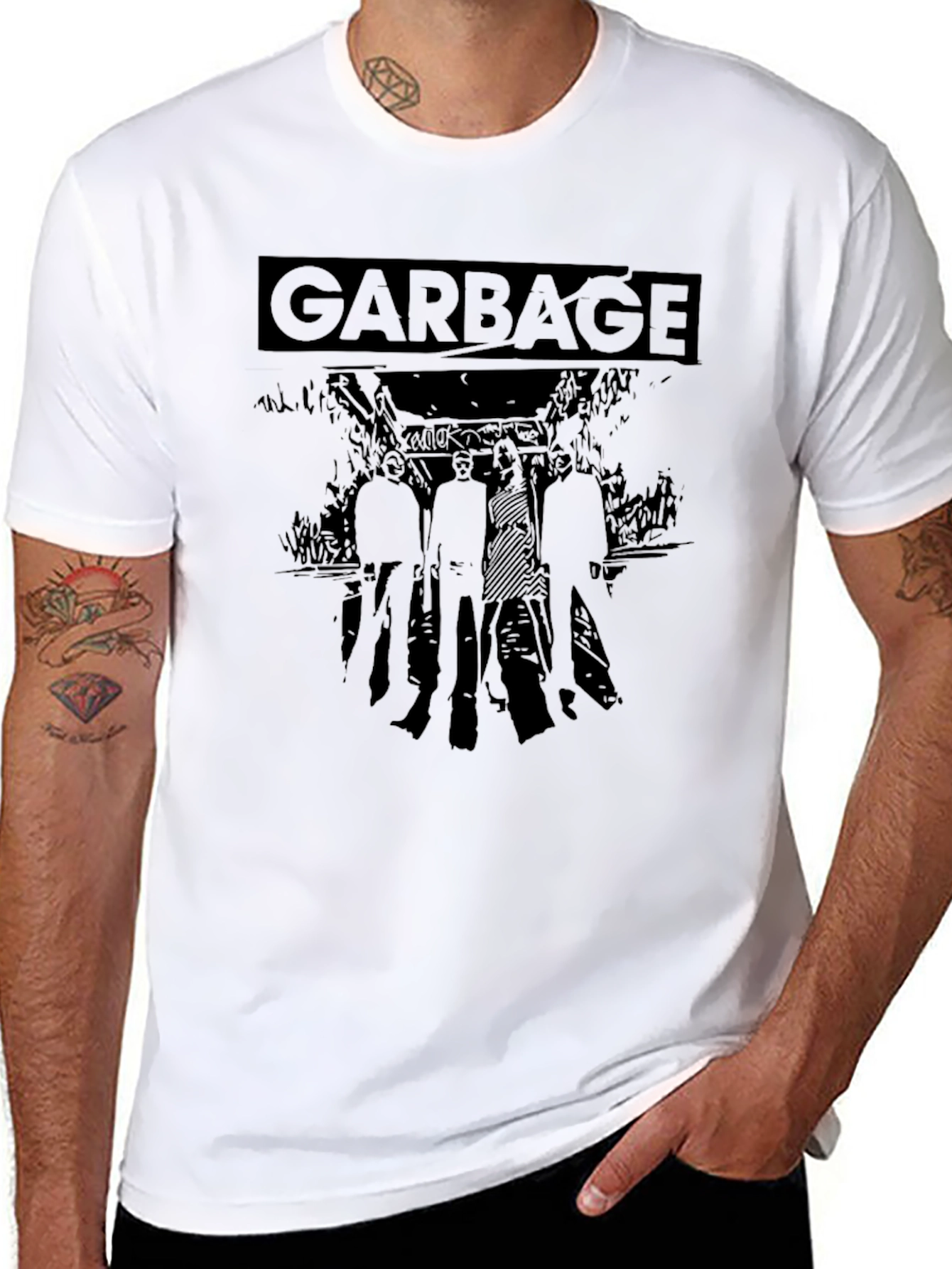Garbage Band Graphic Tee - Black