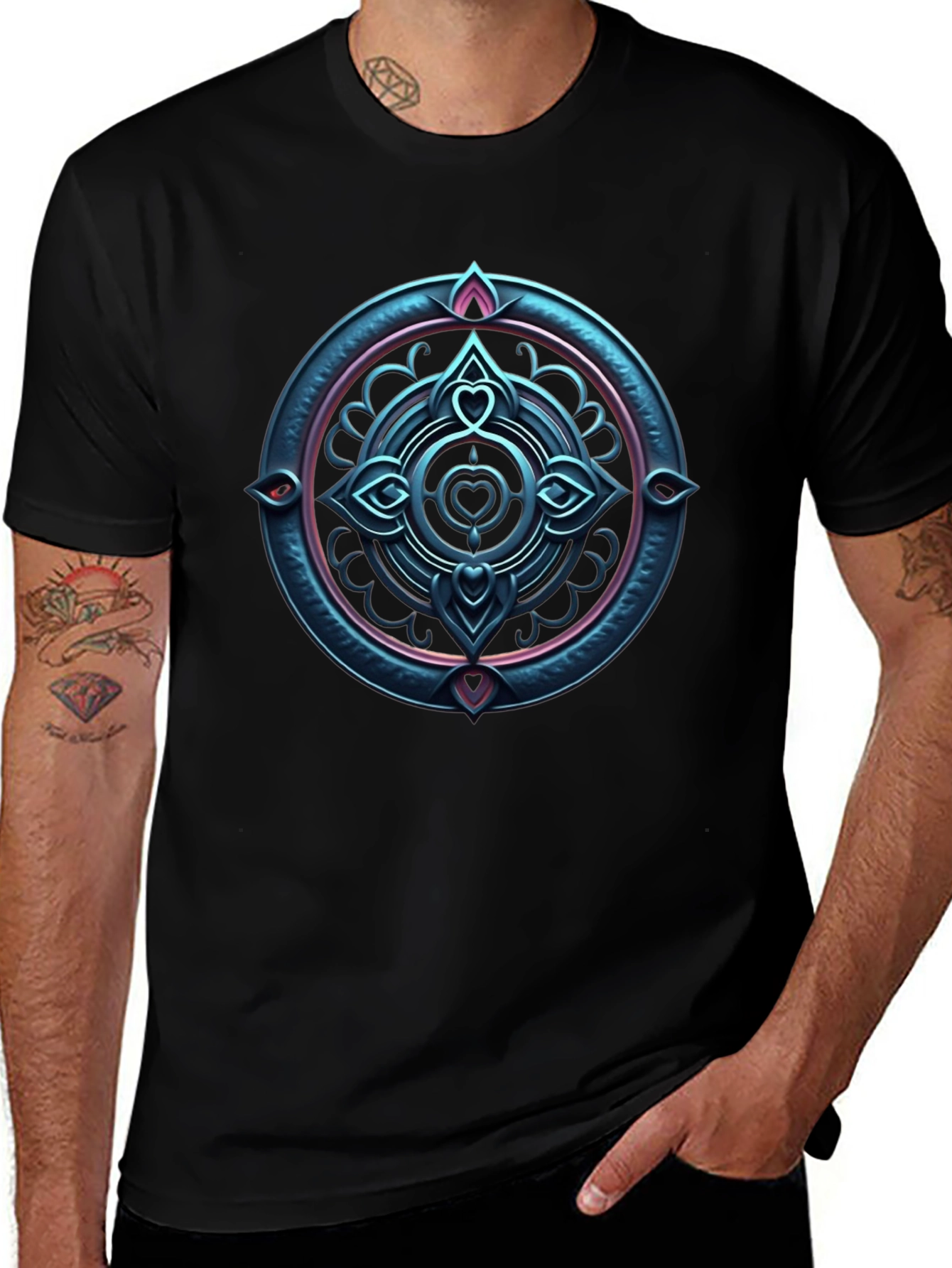 Mystic Heart Mandala T-Shirt