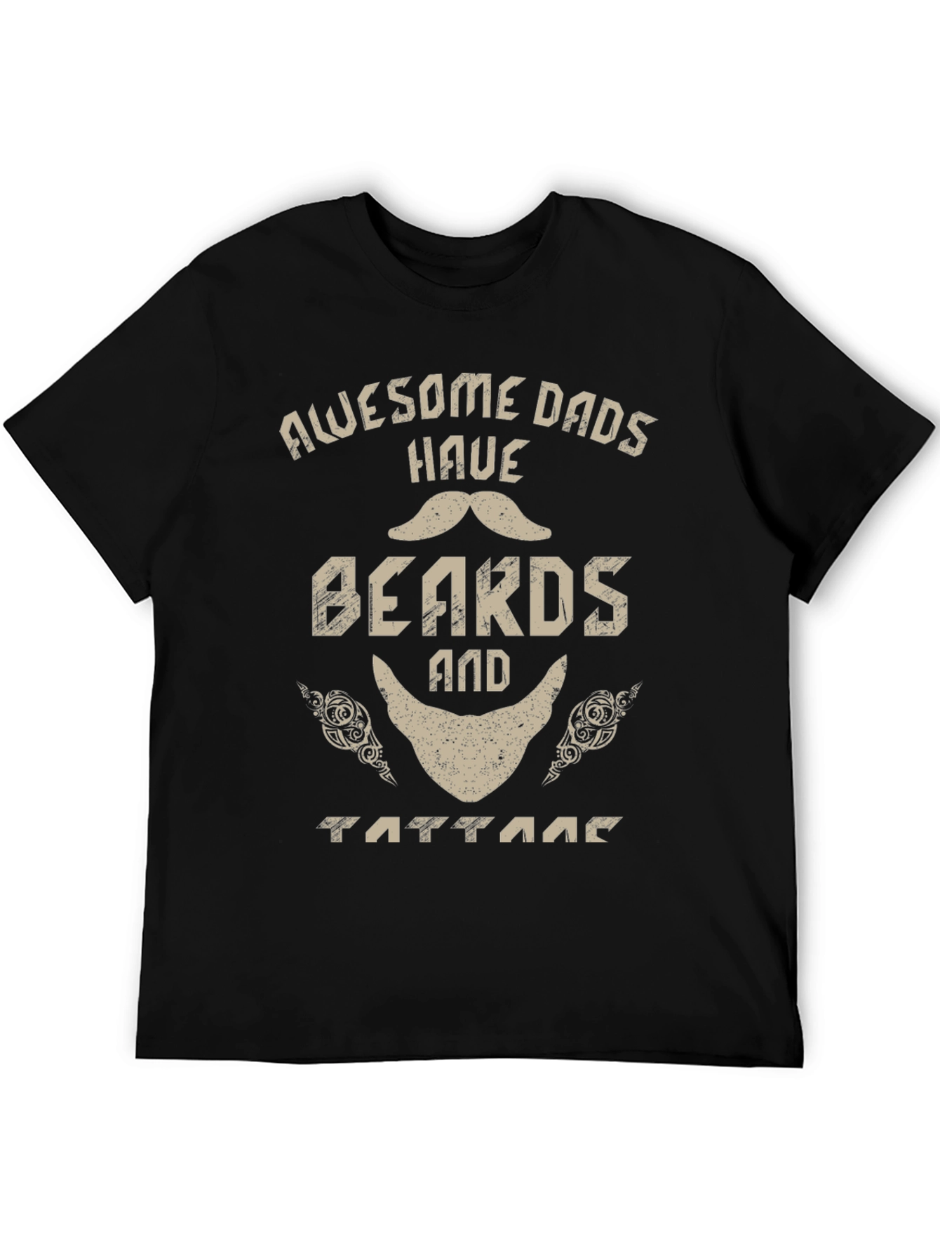 Awesome Dads Have Beards and Tattoos T-Shirt