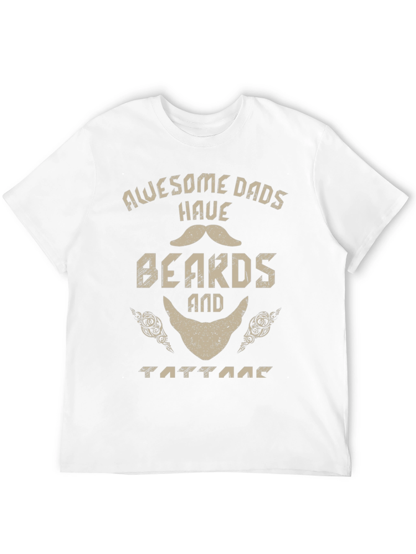 Awesome Dads Have Beards and Tattoos T-Shirt