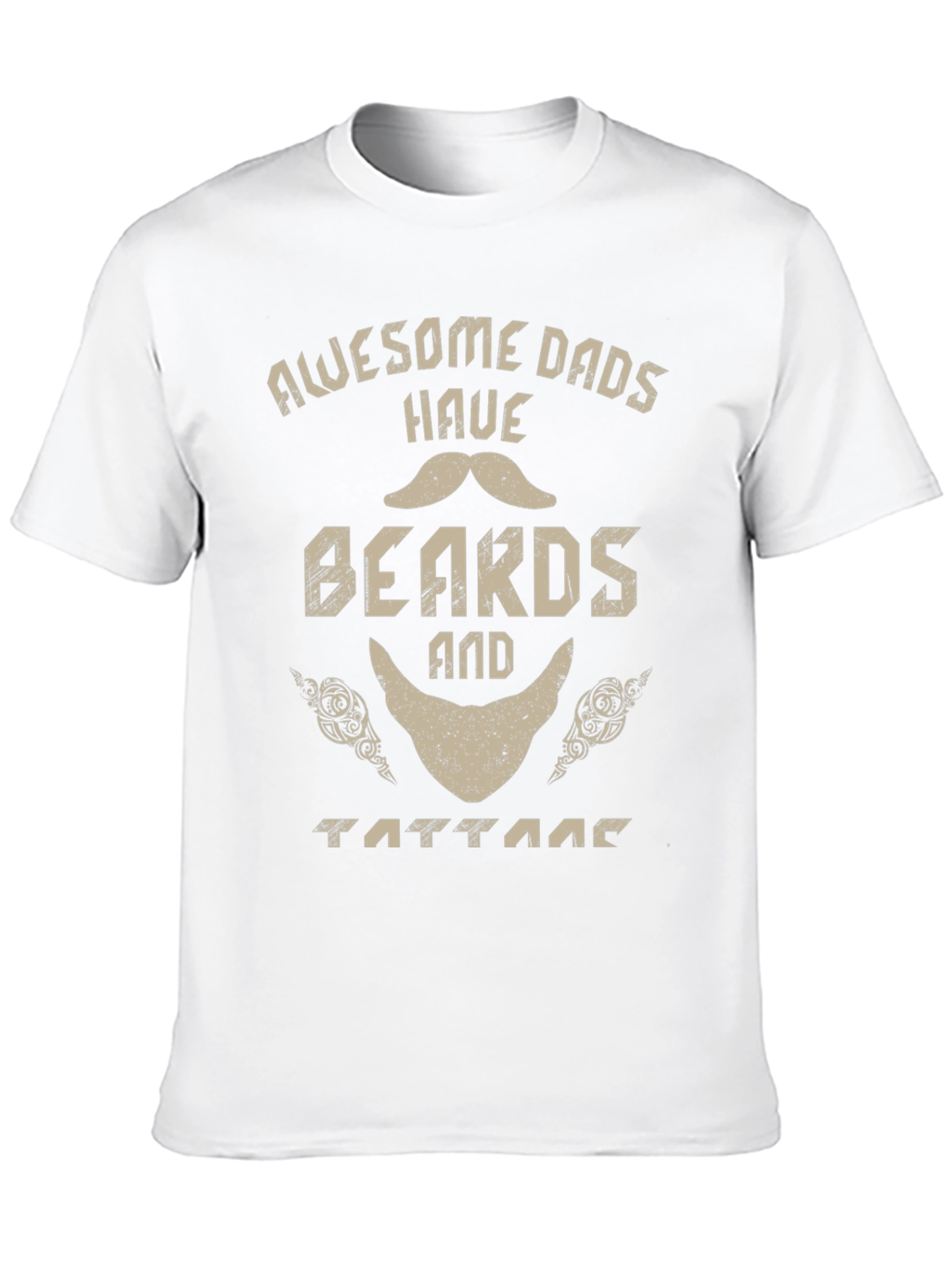 Awesome Dads Have Beards and Tattoos T-Shirt