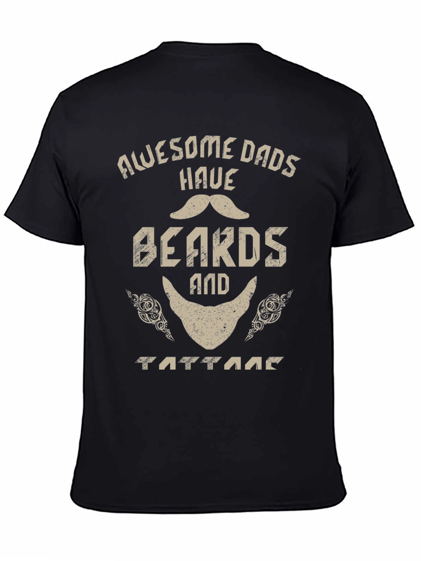 Awesome Dads Have Beards and Tattoos T-Shirt