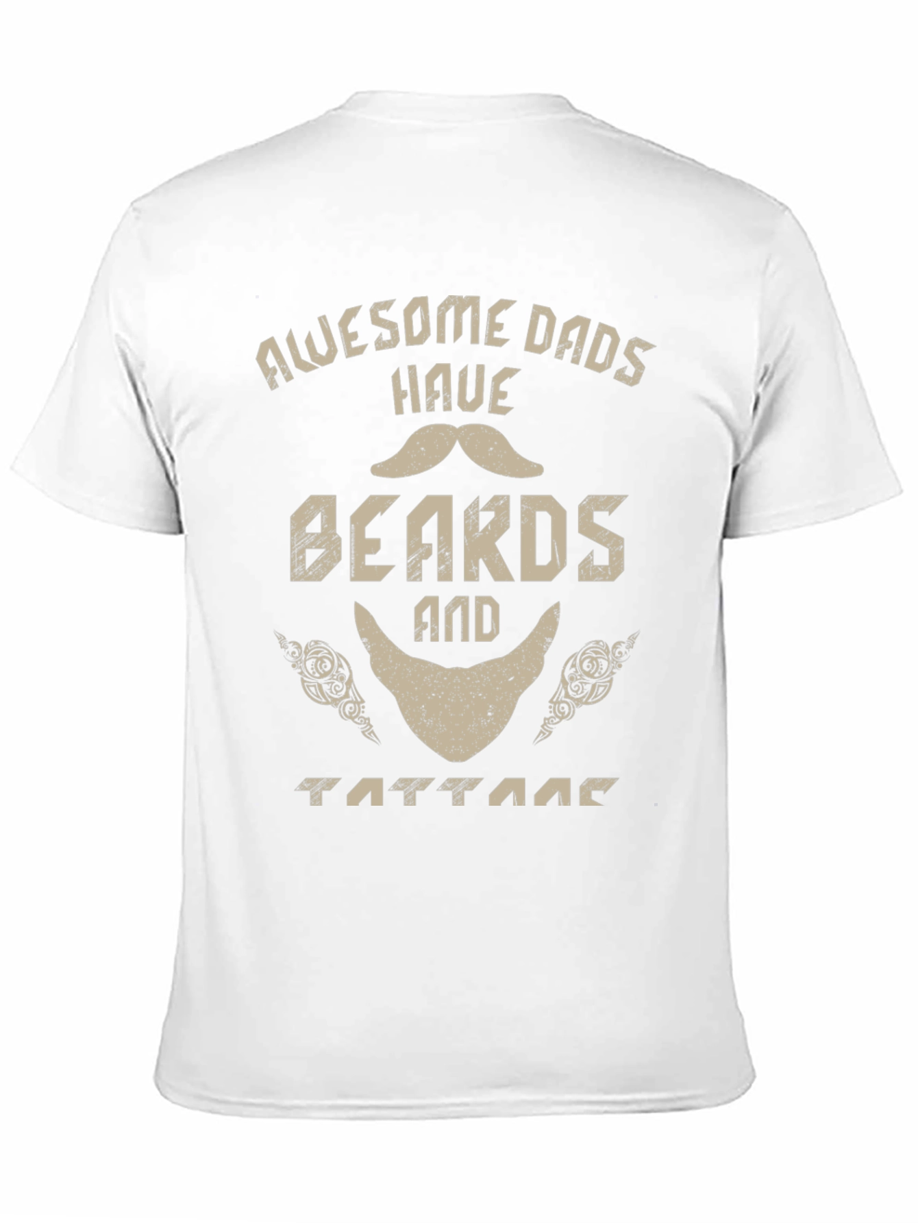 Awesome Dads Have Beards and Tattoos T-Shirt