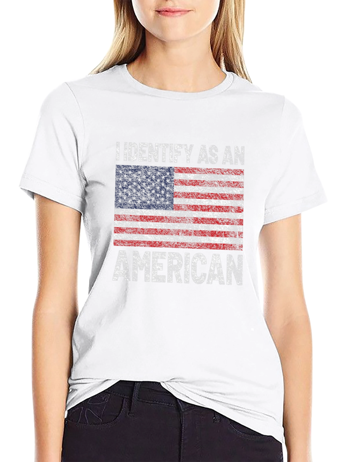 I Identify As An American Flag T-Shirt