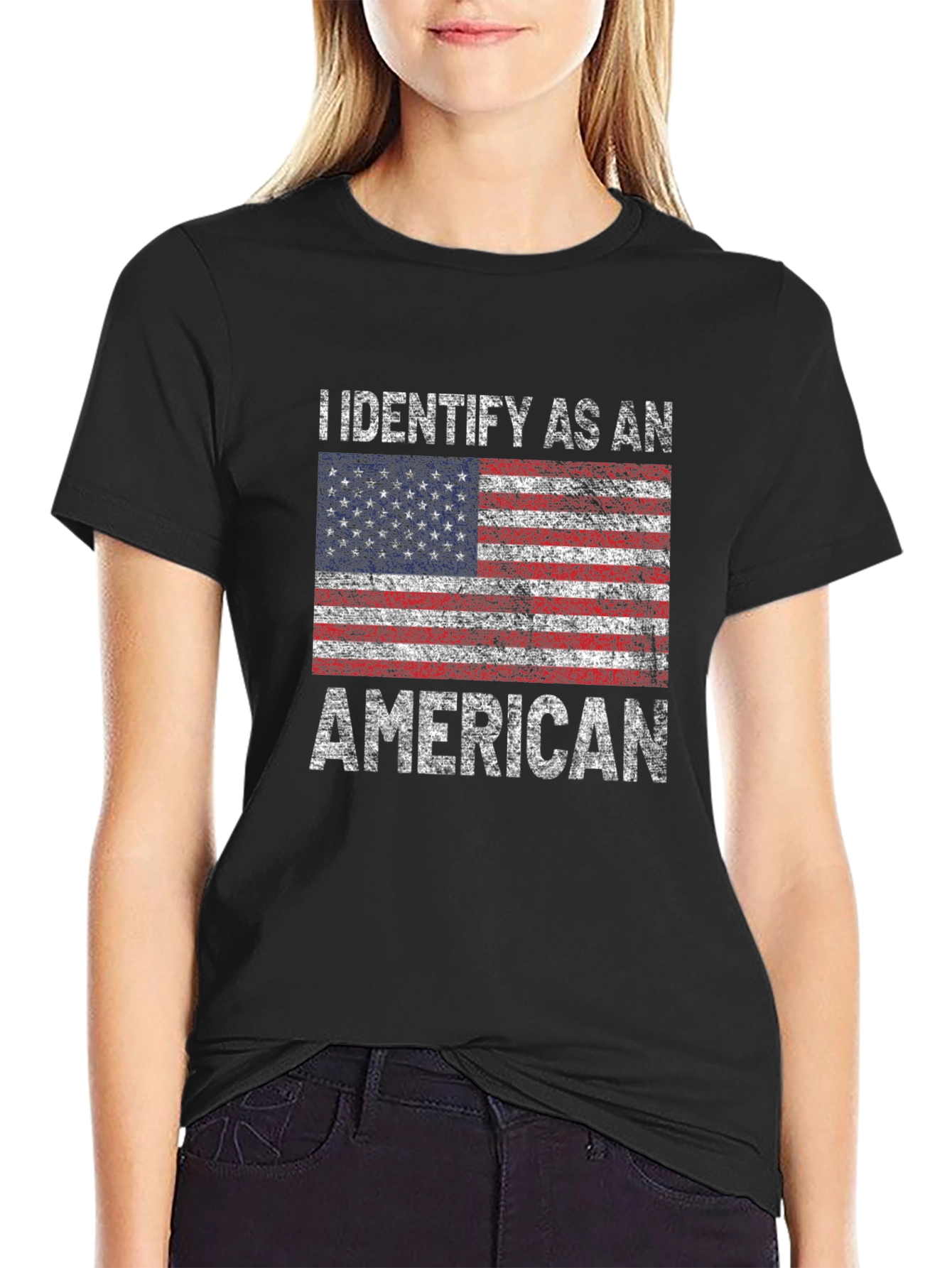 I Identify As An American Flag T-Shirt