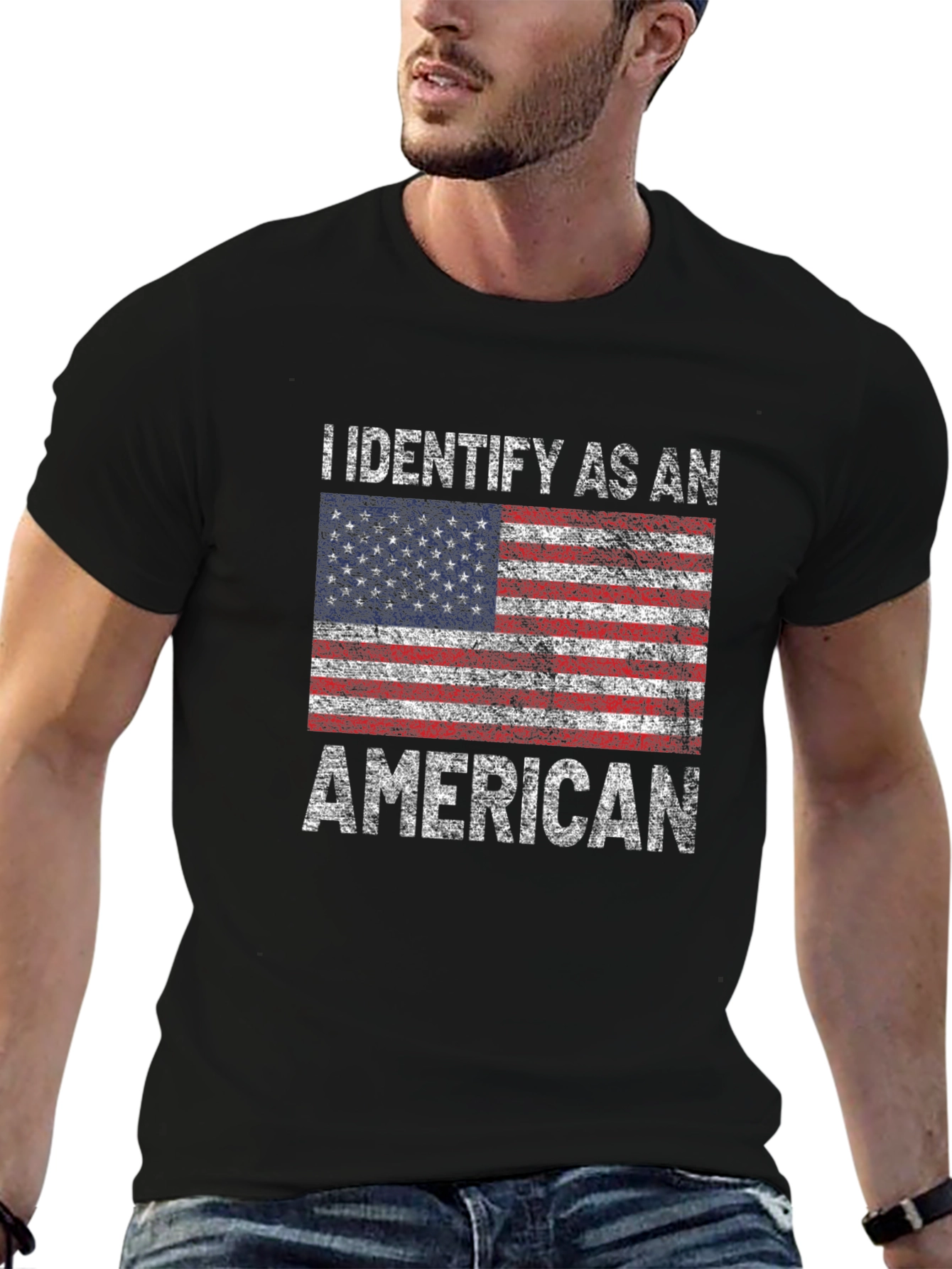 I Identify As An American Flag T-Shirt