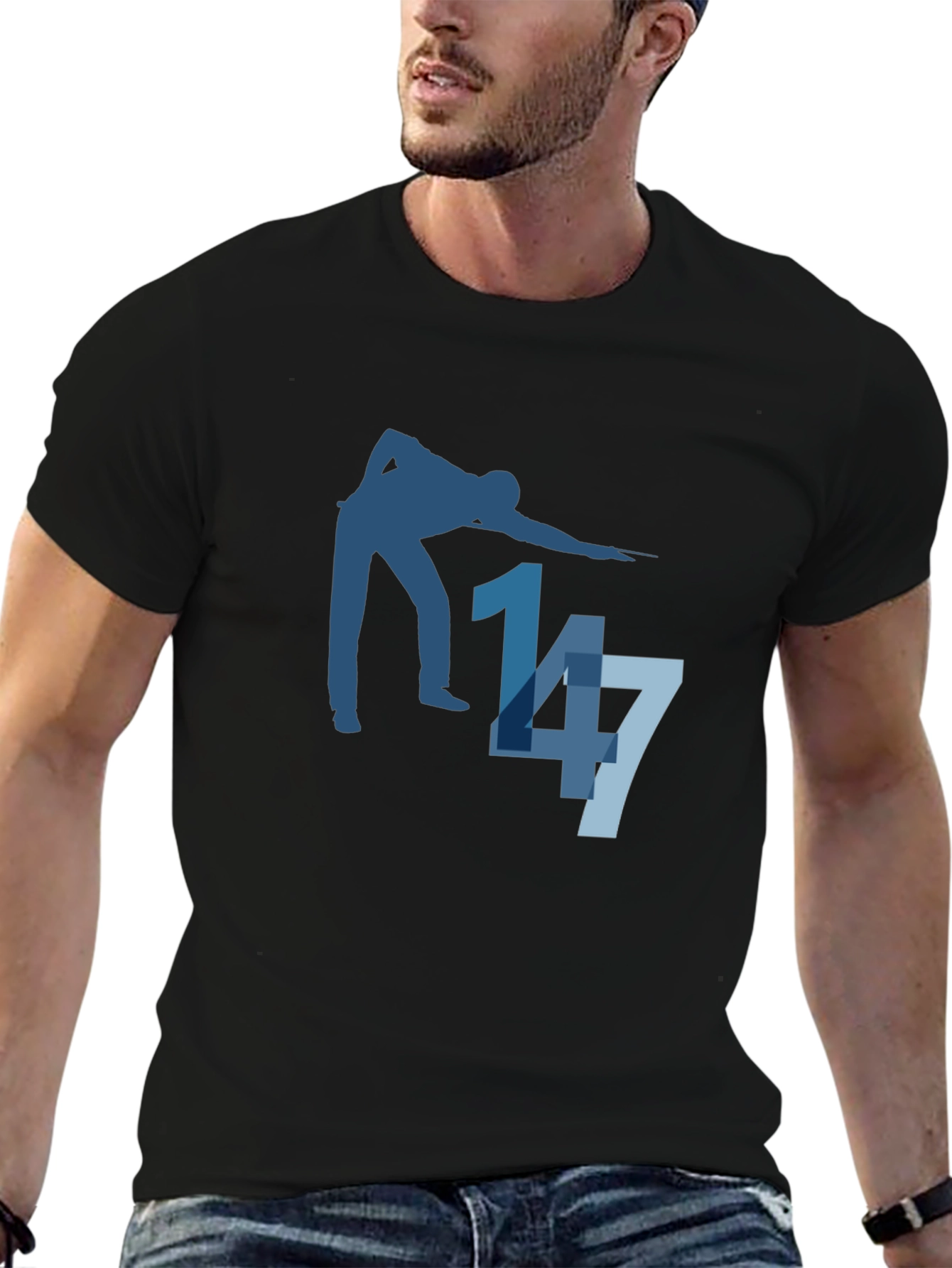 Snooker Player 147 T-Shirt - Billiards Design