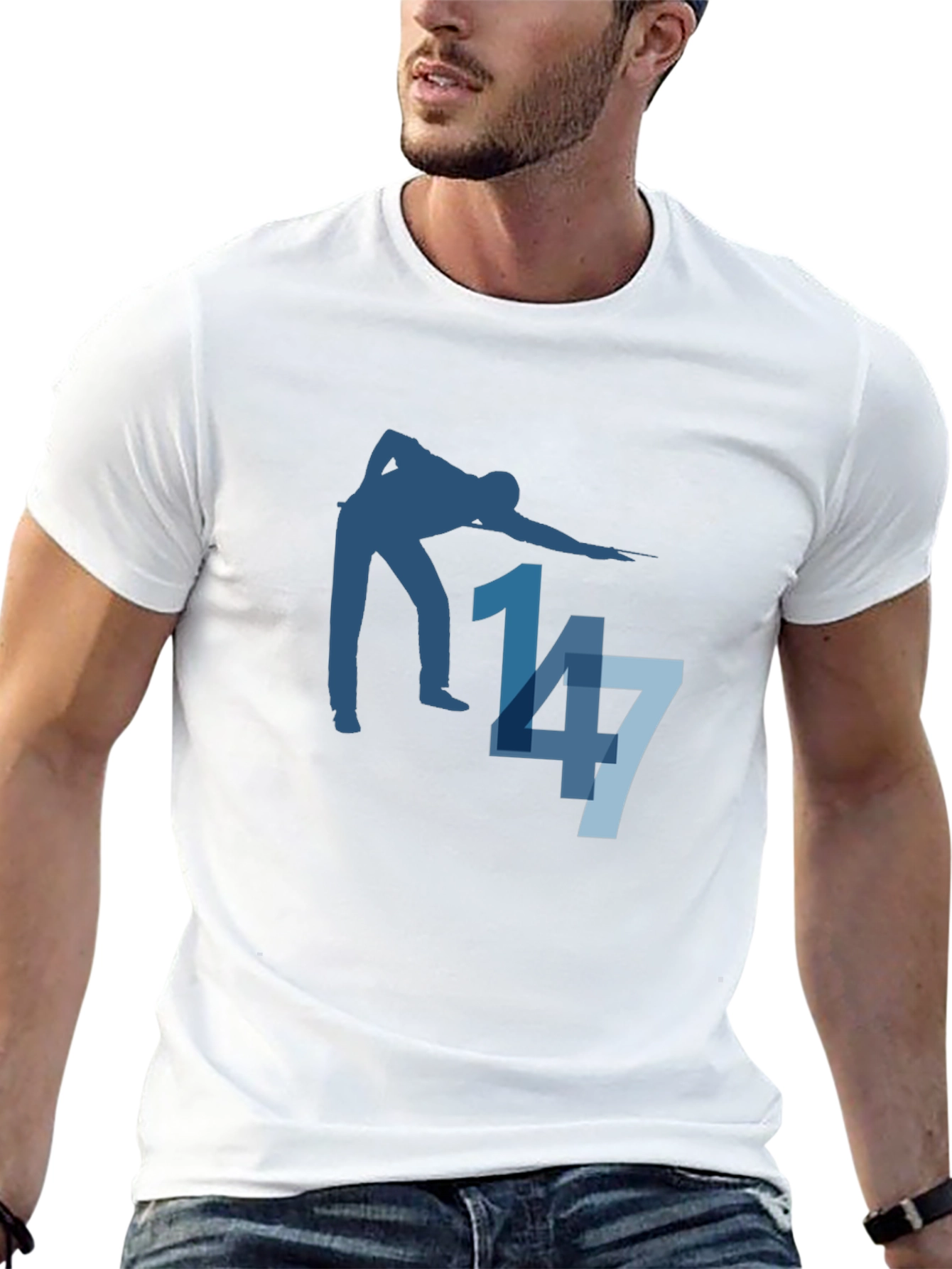 Snooker Player 147 T-Shirt - Billiards Design