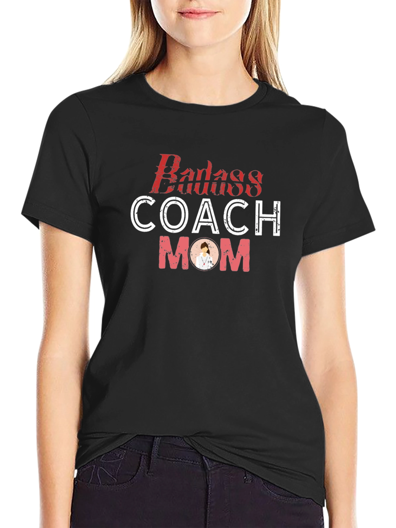 Badass Coach Mom T-Shirt - Unique Design