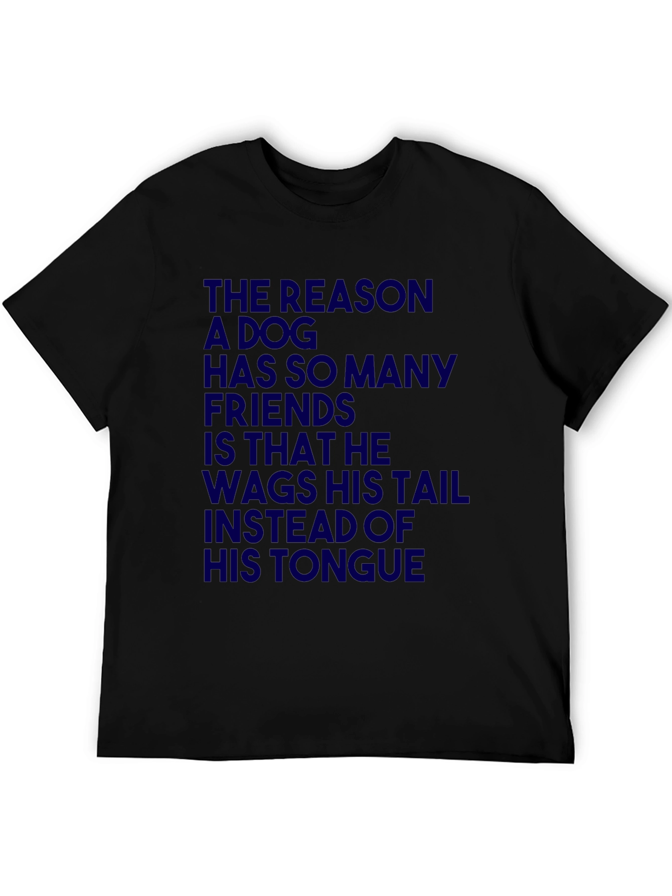 Dog Lover T-Shirt: Wag Tail Not Tongue