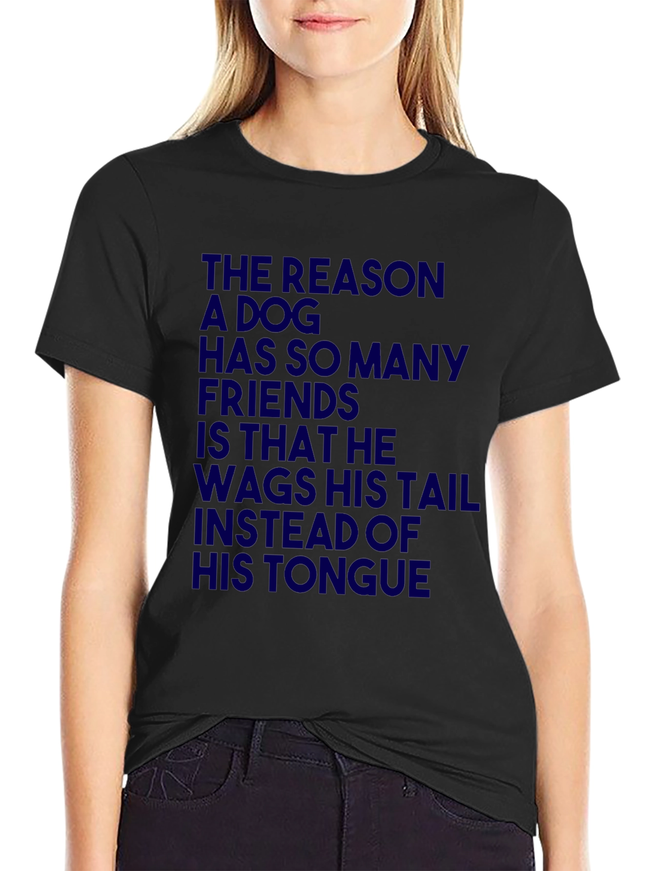 Dog Lover T-Shirt: Wag Tail Not Tongue