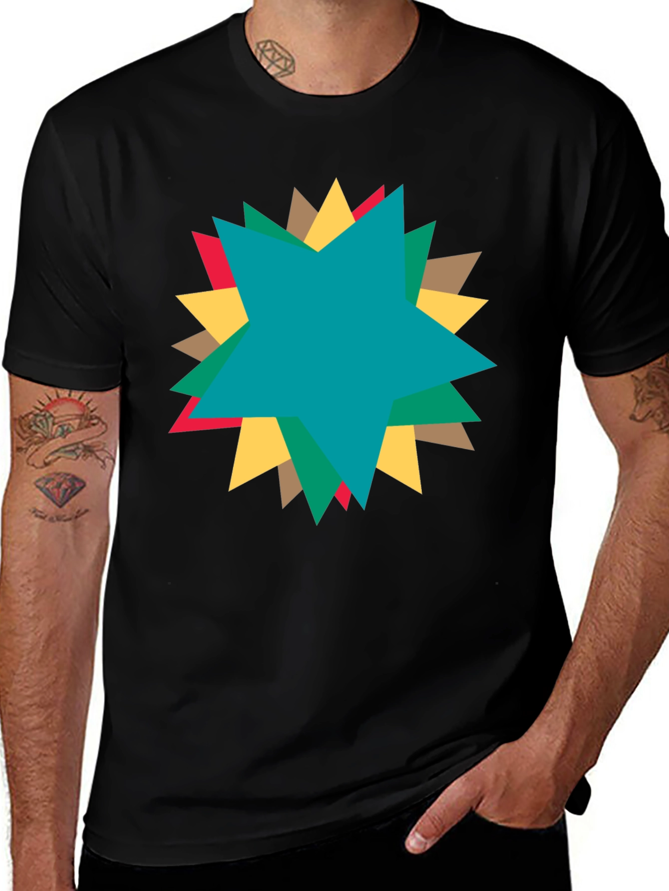 Starburst Graphic T-Shirt - Casual Comfort