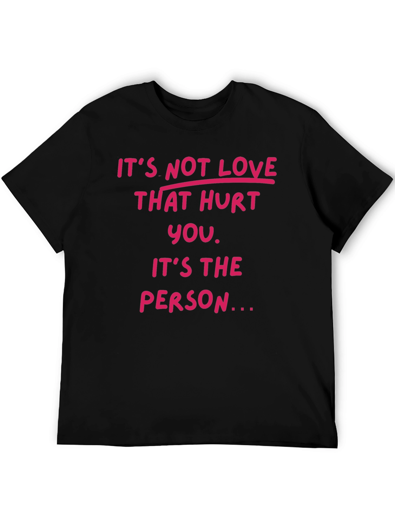 Its Not Love T-Shirt -  Comfortable Black Tee