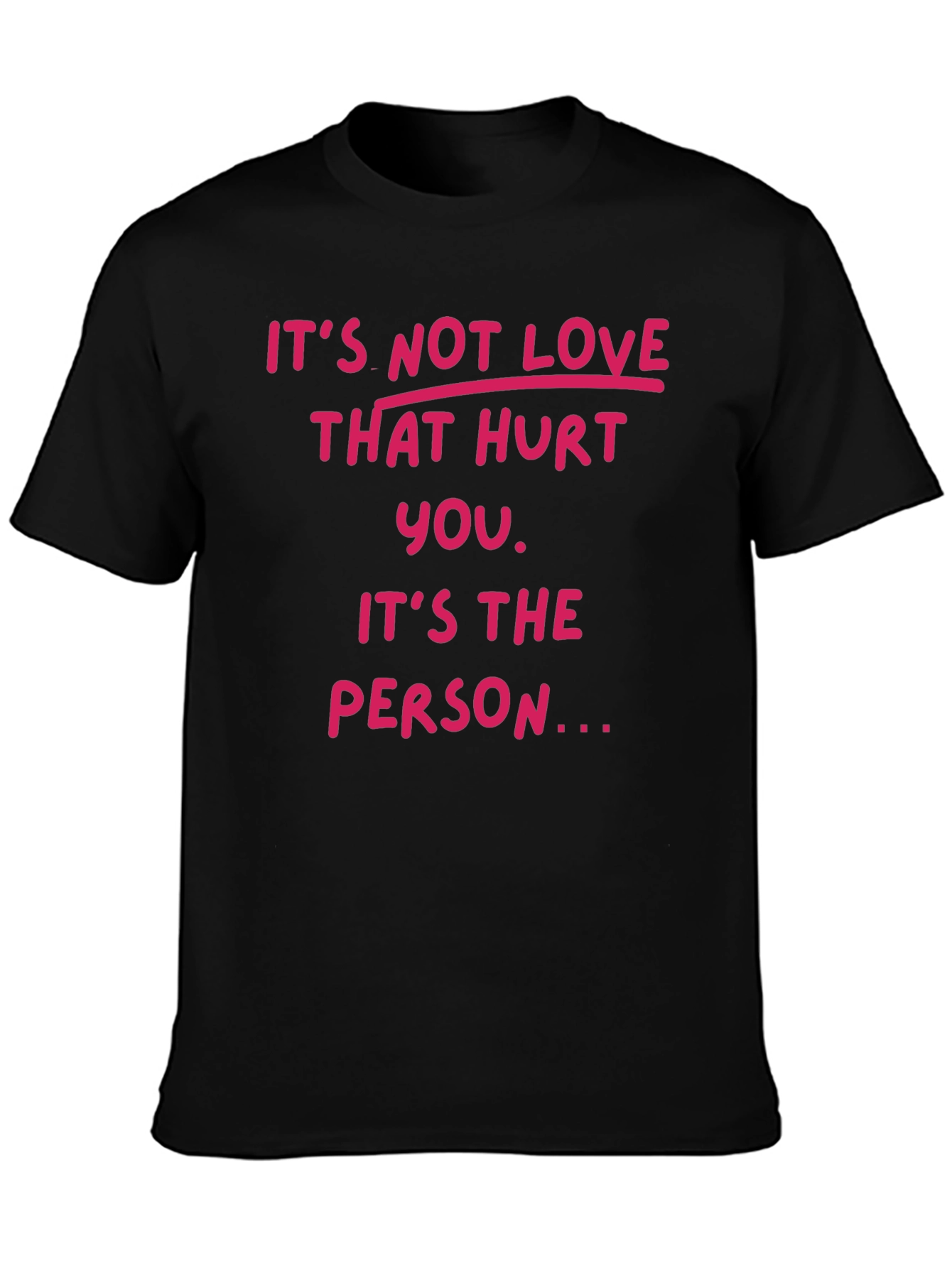 Its Not Love T-Shirt -  Comfortable Black Tee