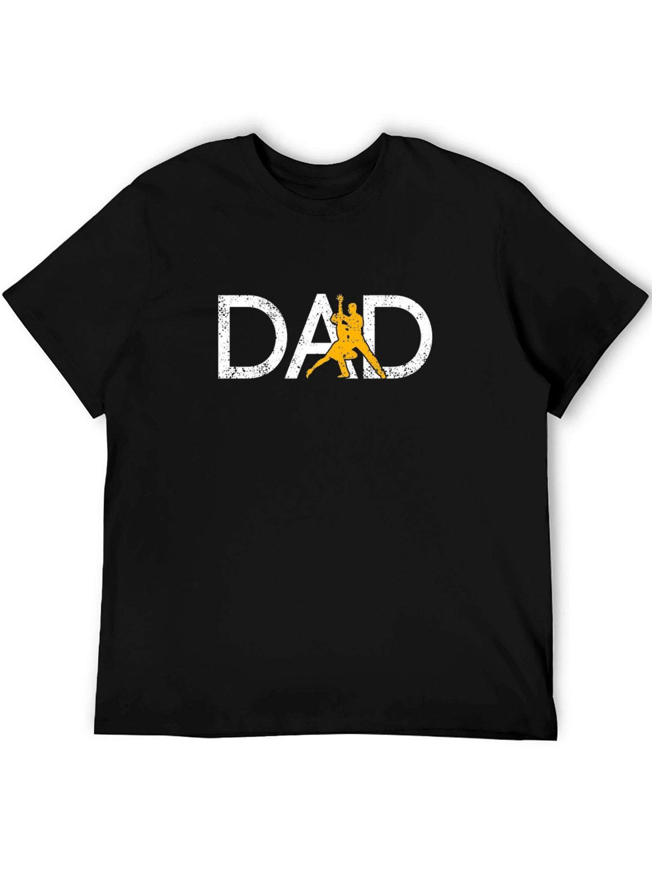 Dad Tango Graphic Tee - Black Cotton Shirt