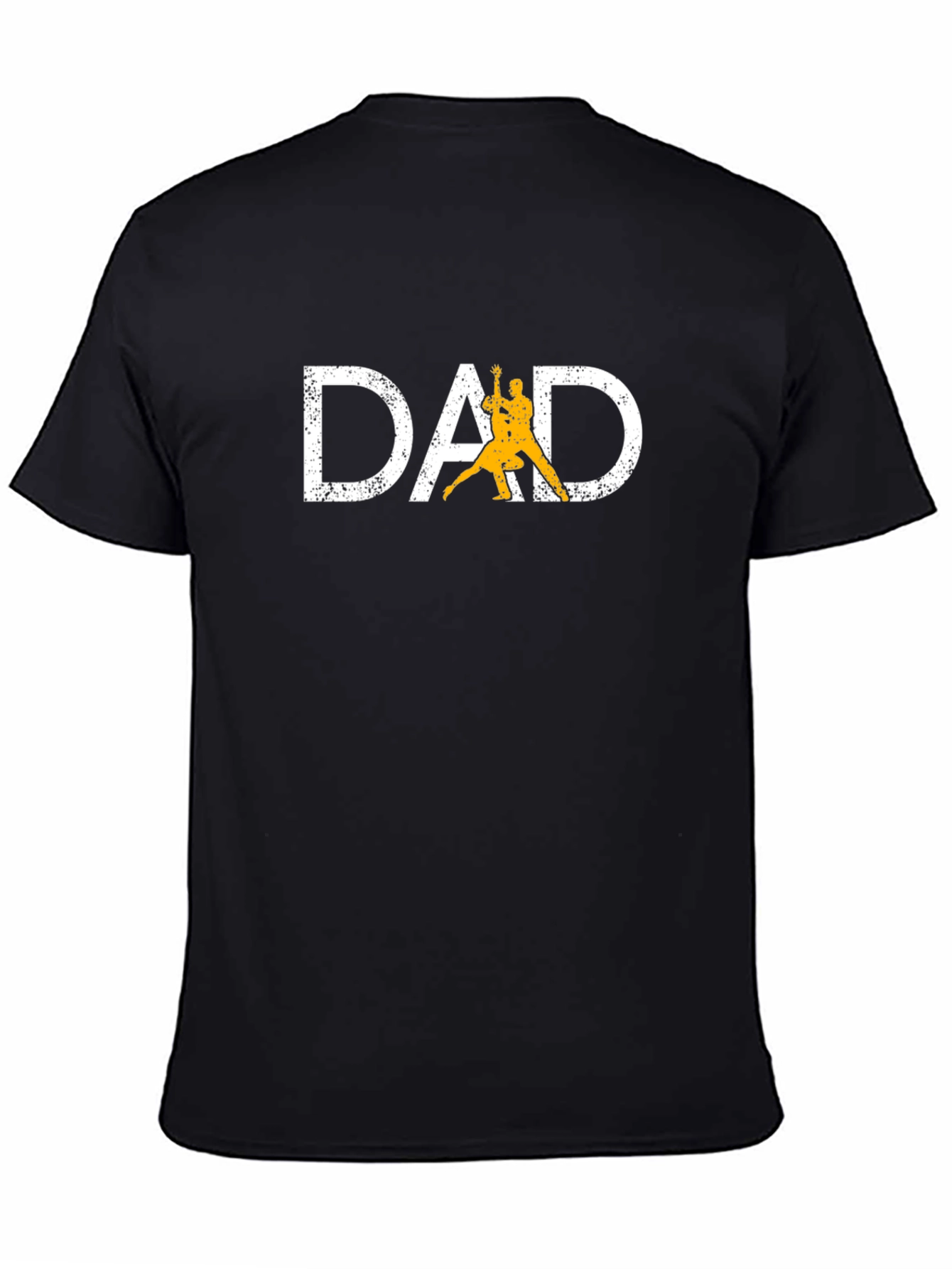 Dad Tango Graphic Tee - Black Cotton Shirt