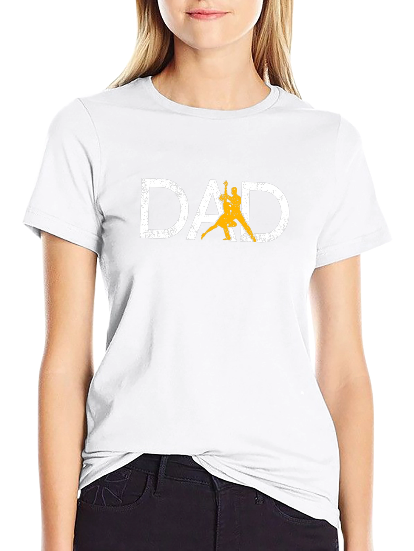 Dad Tango Graphic Tee - Black Cotton Shirt