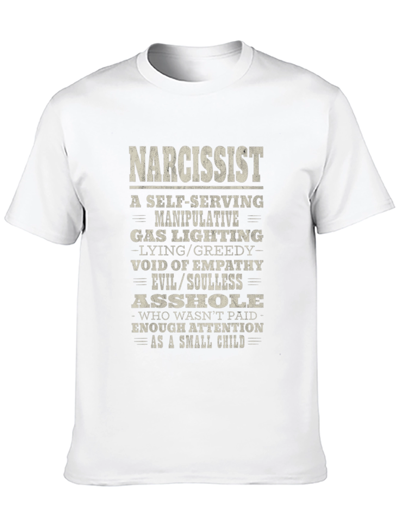 Narcissist Definition Graphic Tee - Black