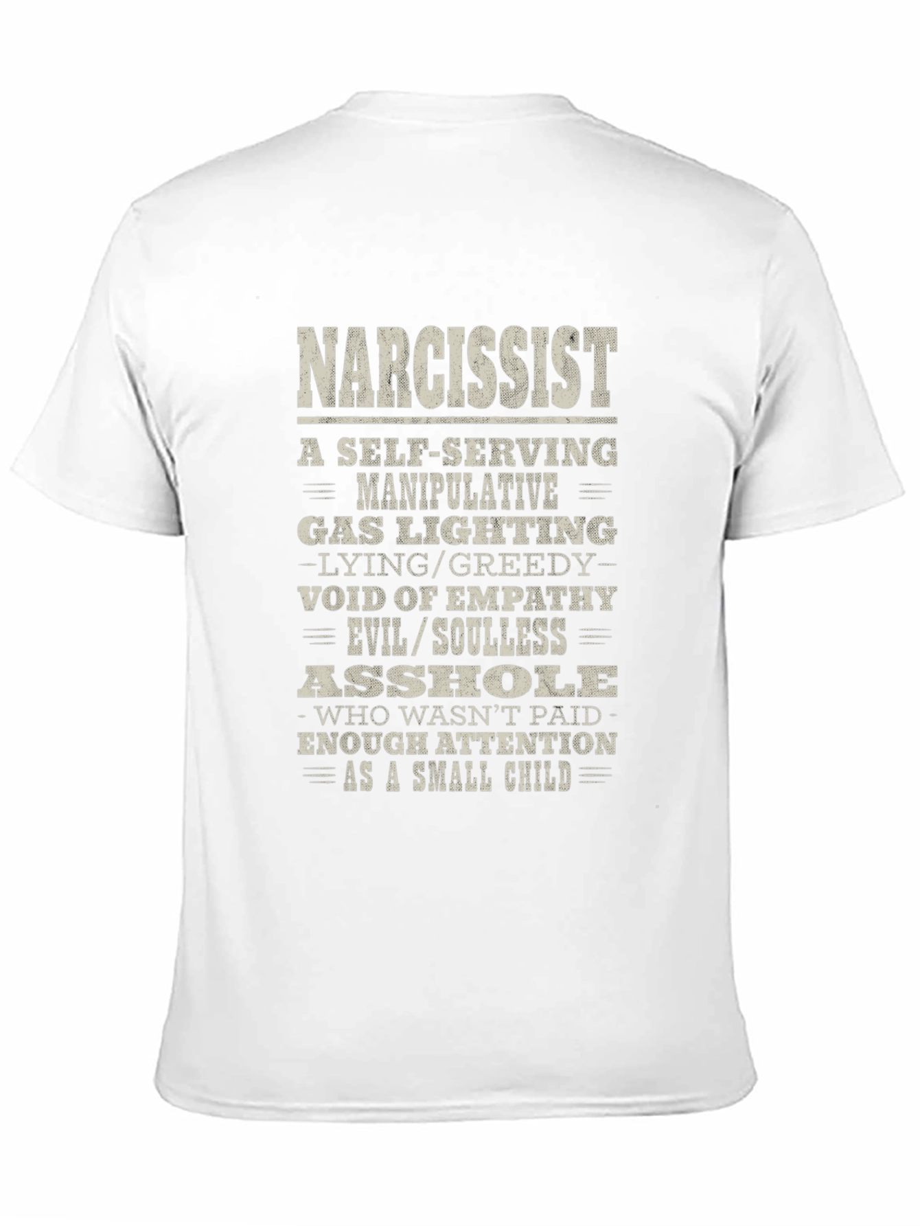 Narcissist Definition Graphic Tee - Black