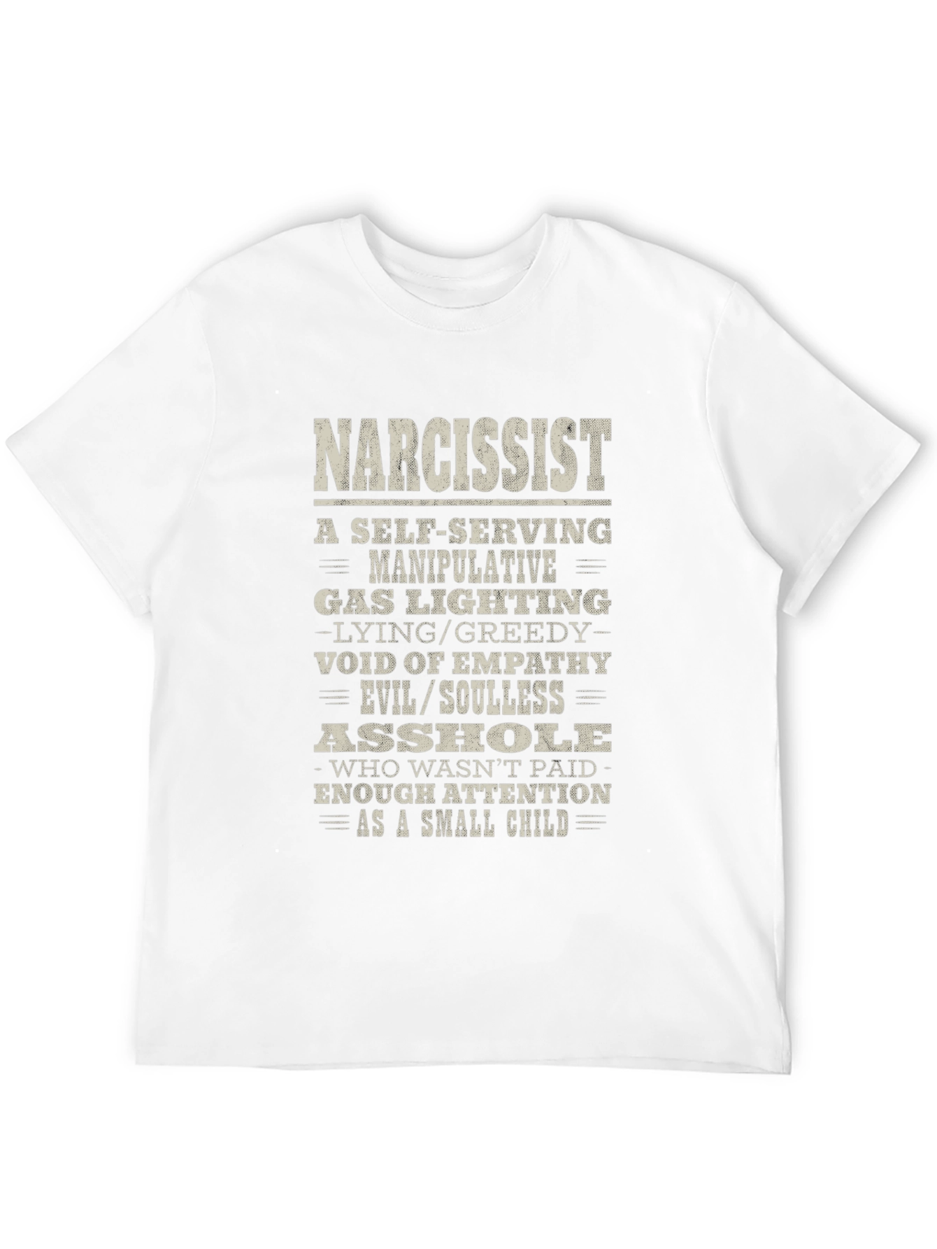 Narcissist Definition Graphic Tee - Black