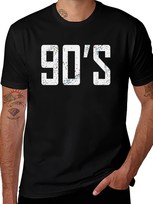 90s Throwback Graphic Tee - Black